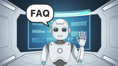 Friendly White Robot Waving Hello In Futuristic Setting