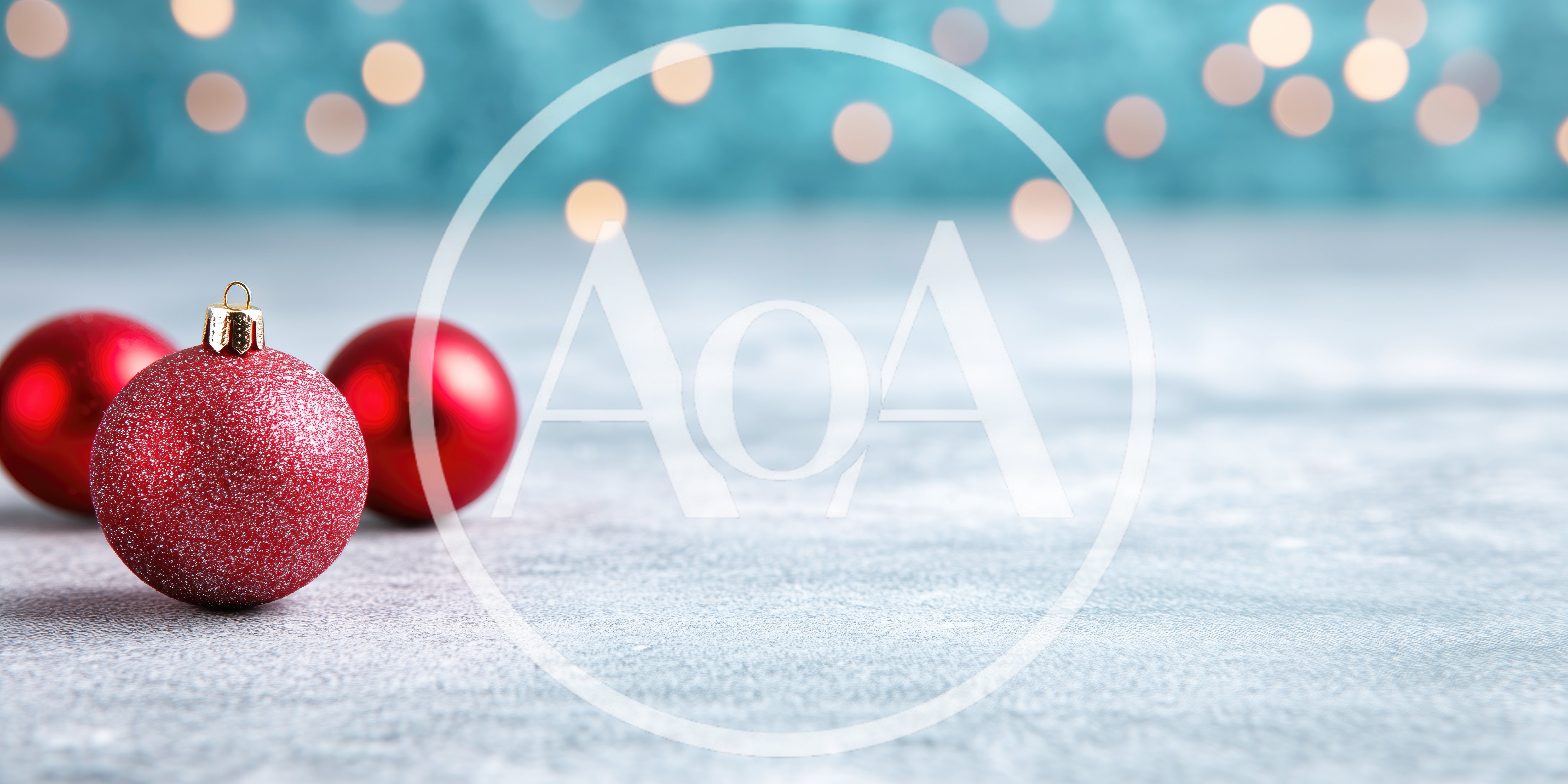 Red Christmas Ornaments on Textured Surface