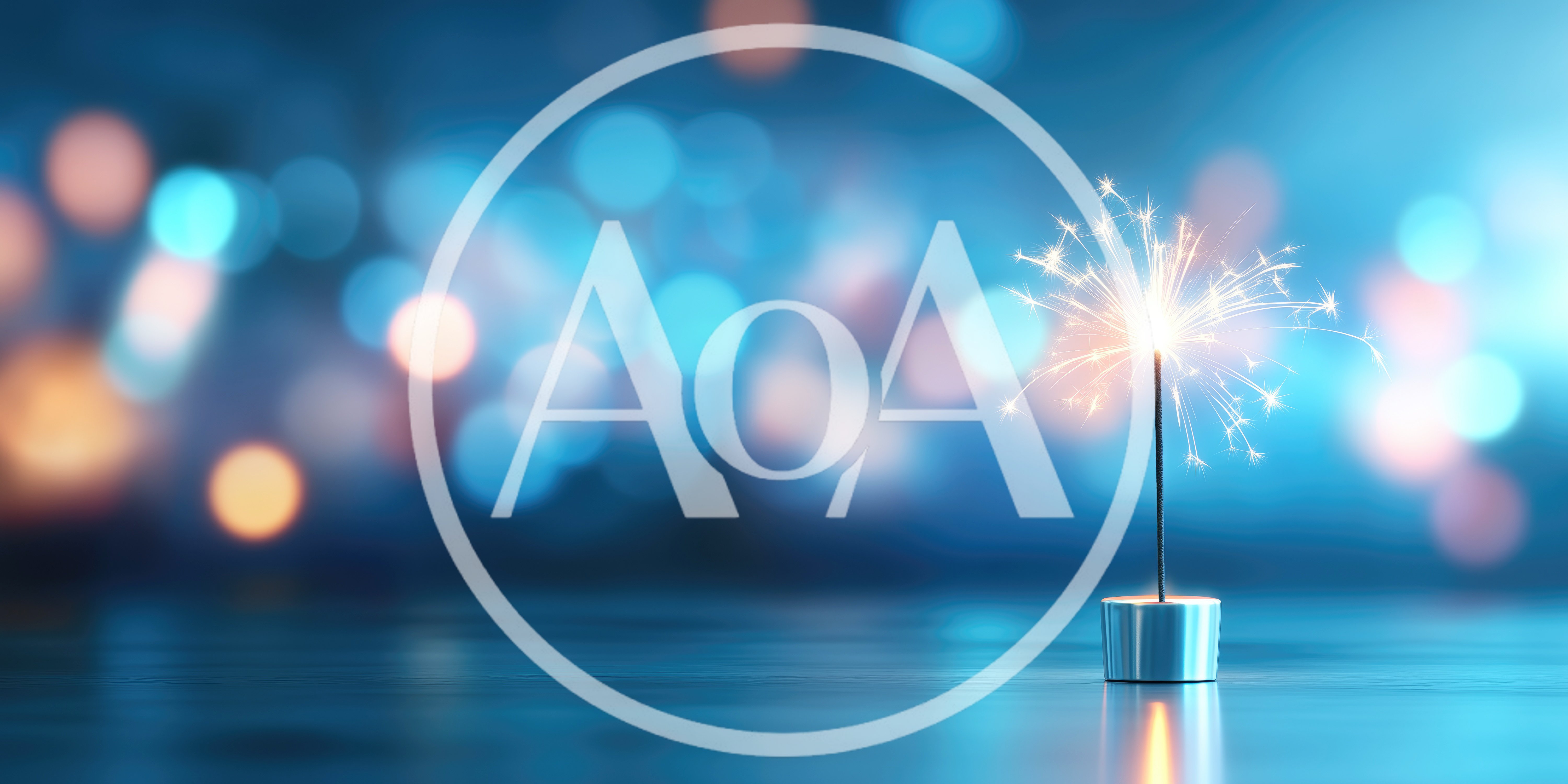 Lit Sparkler Standing On A Reflective Surface