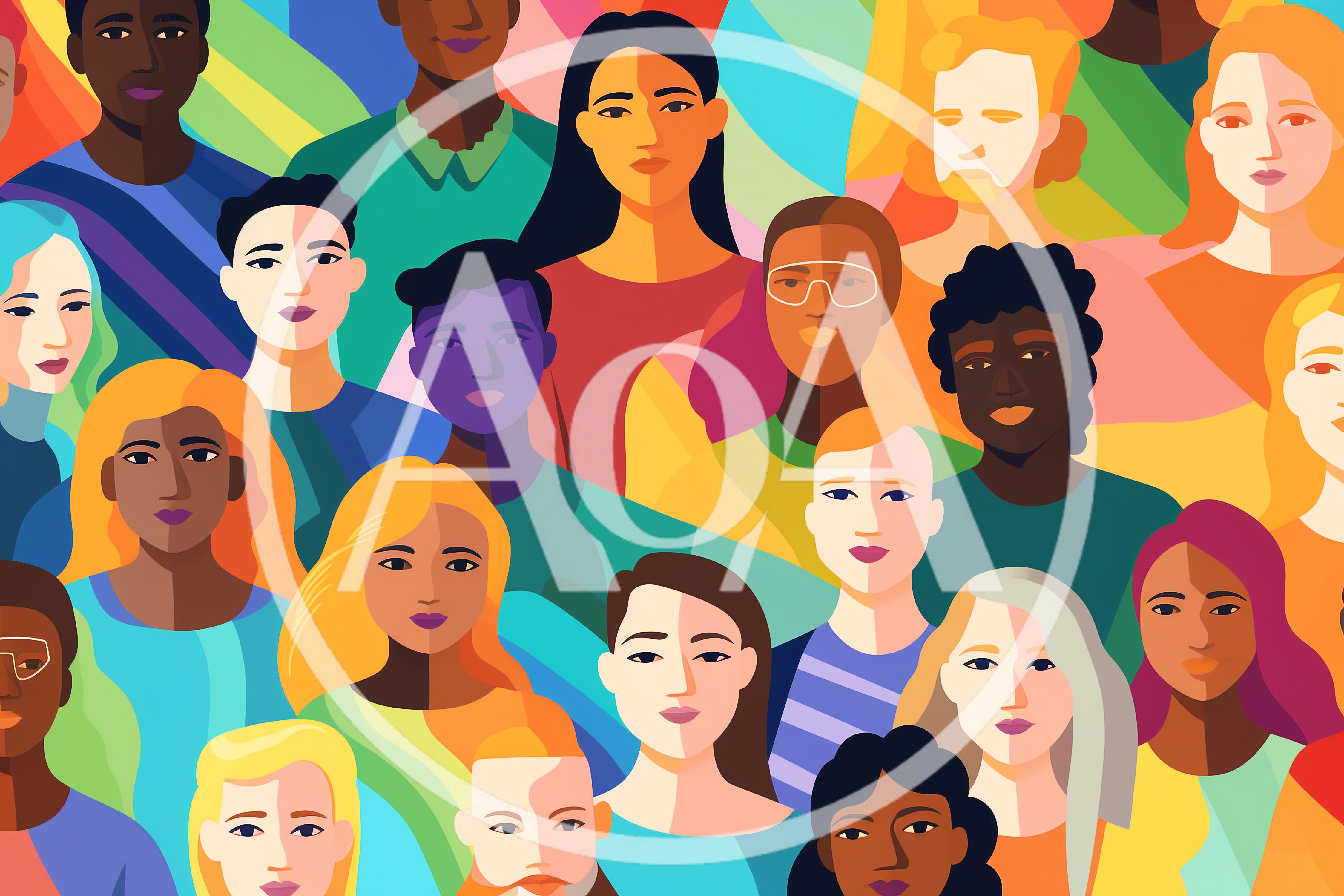 Diverse Group Of People Illustration