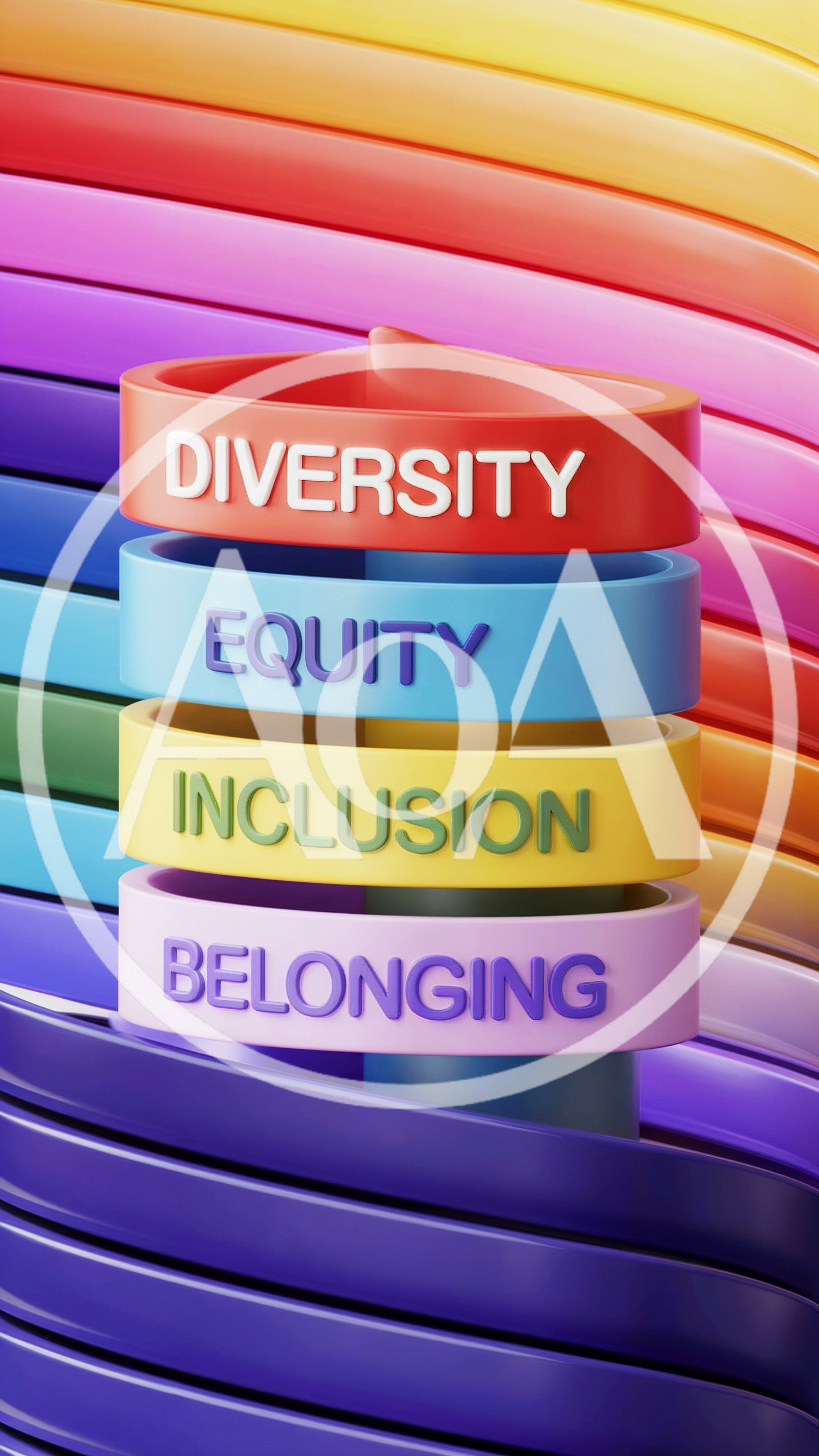 3D Rendered Diversity Equity Inclusion And Belonging Concept
