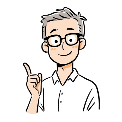 Illustration Of A Man Pointing Upward