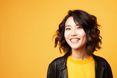 Portrait Of A Smiling Young Asian Woman