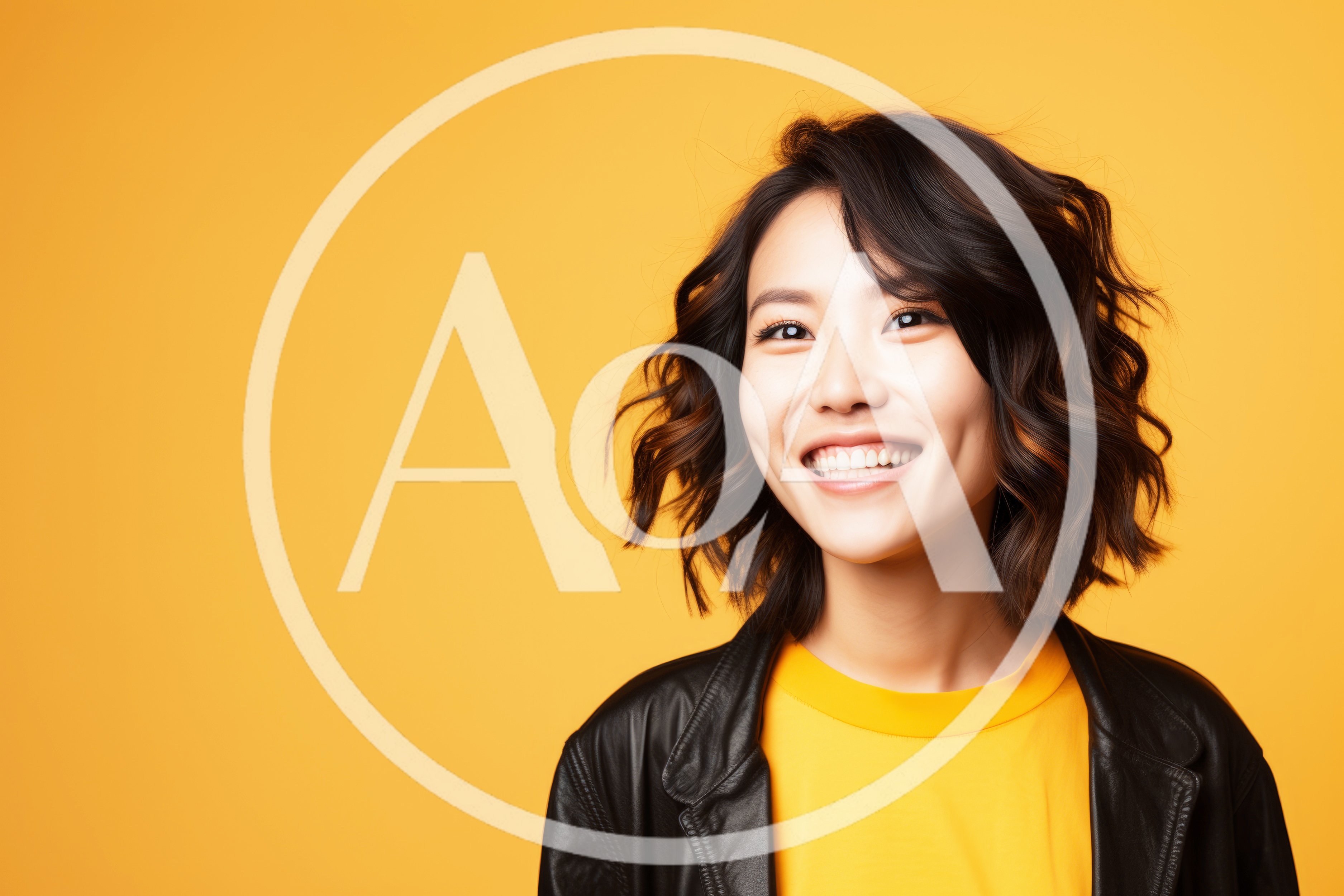 Portrait Of A Smiling Young Asian Woman