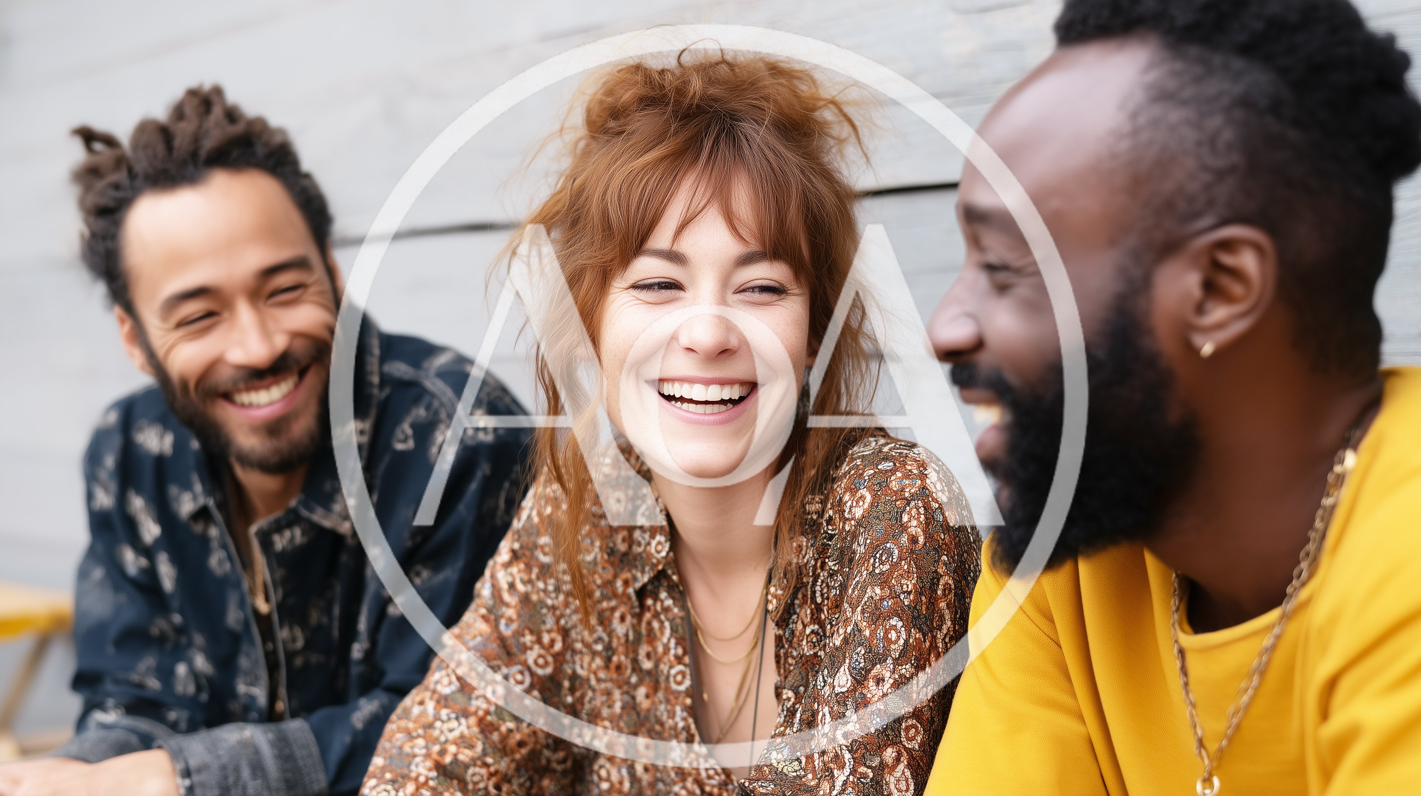 Diverse Friends Laughing Together Outdoors