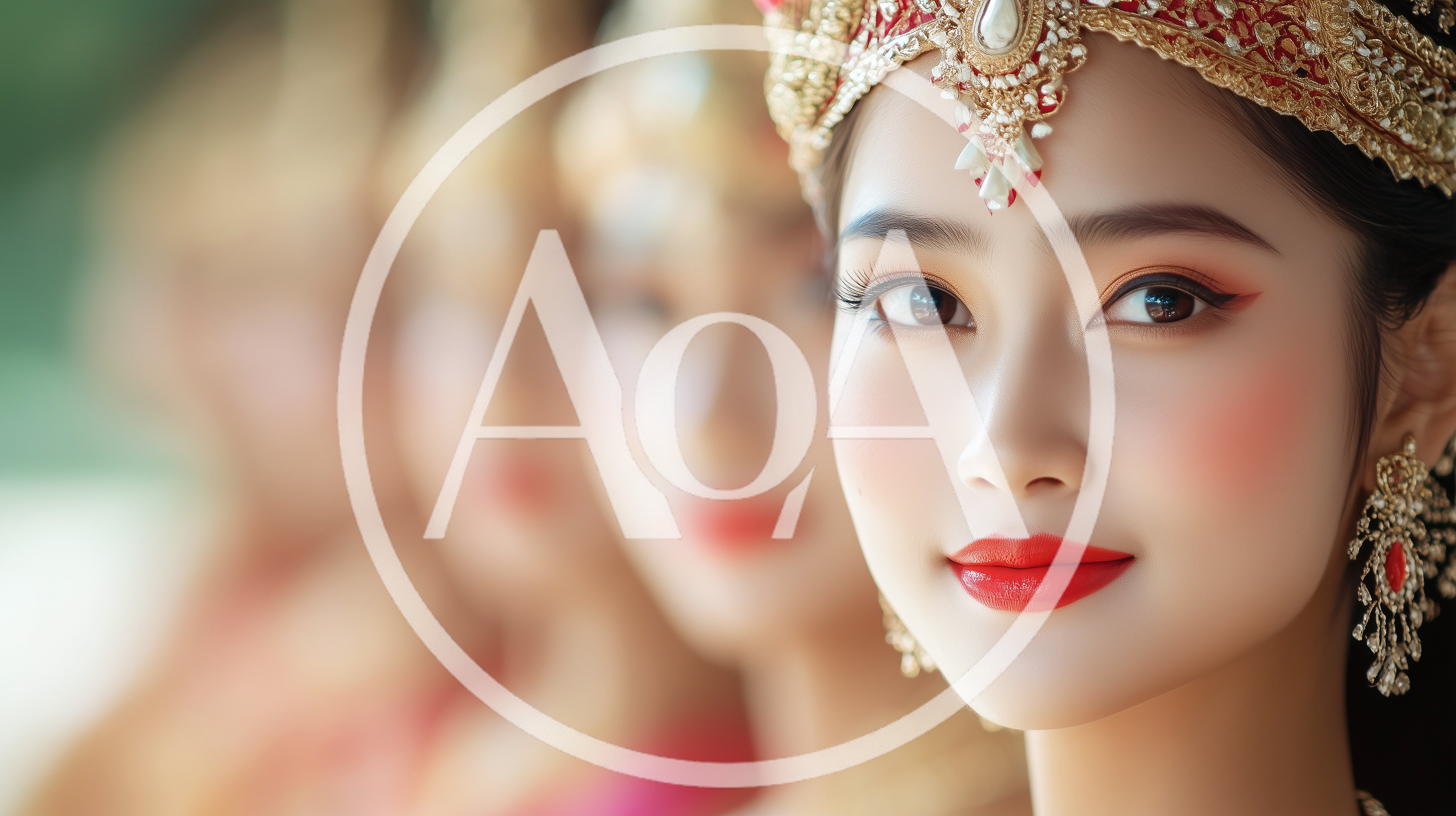 Portrait Of A Beautiful Thai Traditional Dancer