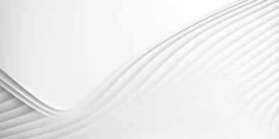 Abstract White Background With Smooth Flowing Curves