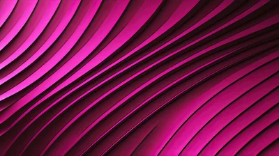 Abstract Pink Metallic Curved Ribbed Surface Background