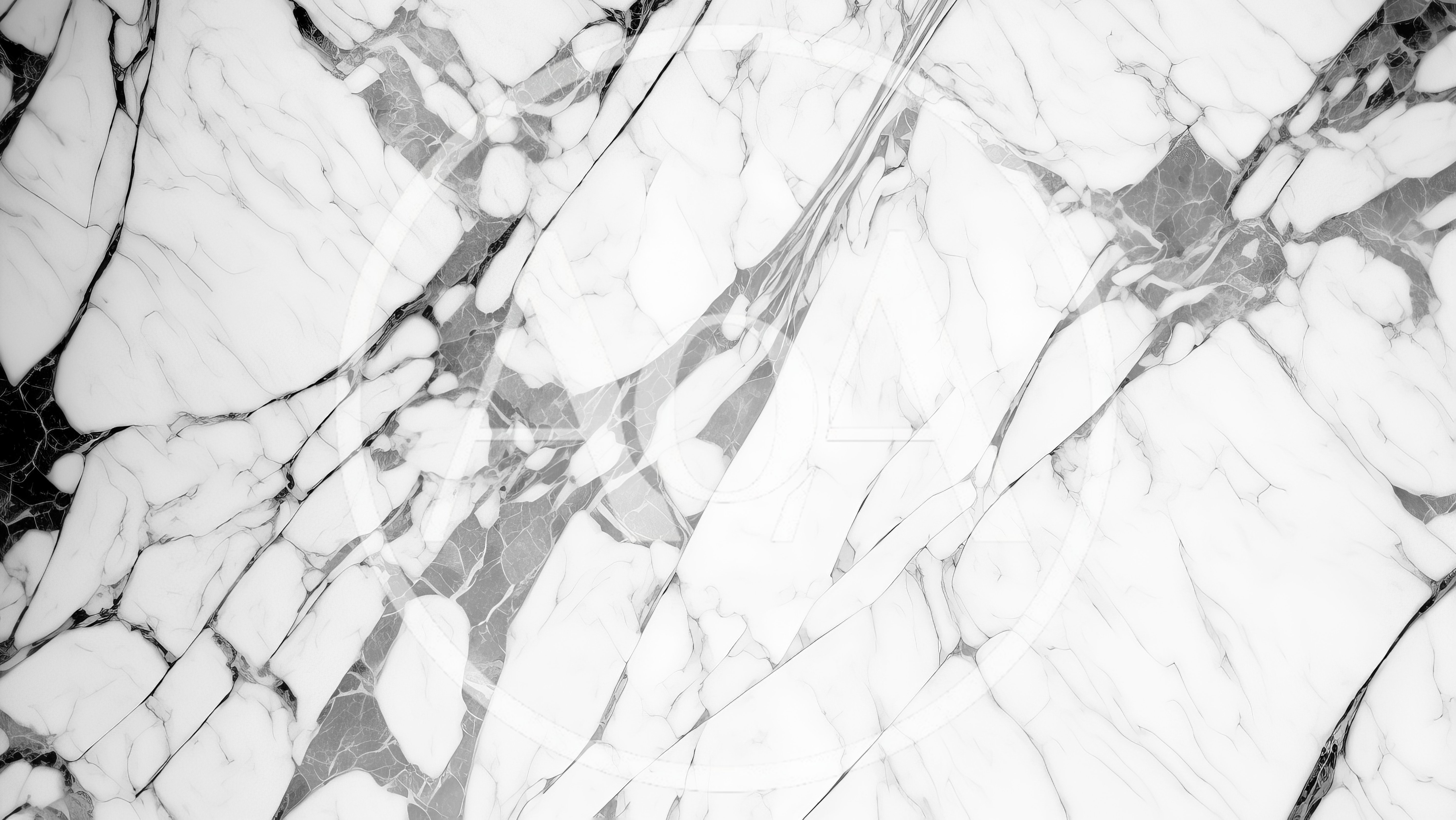 White Marble Texture With Grey Veining Pattern