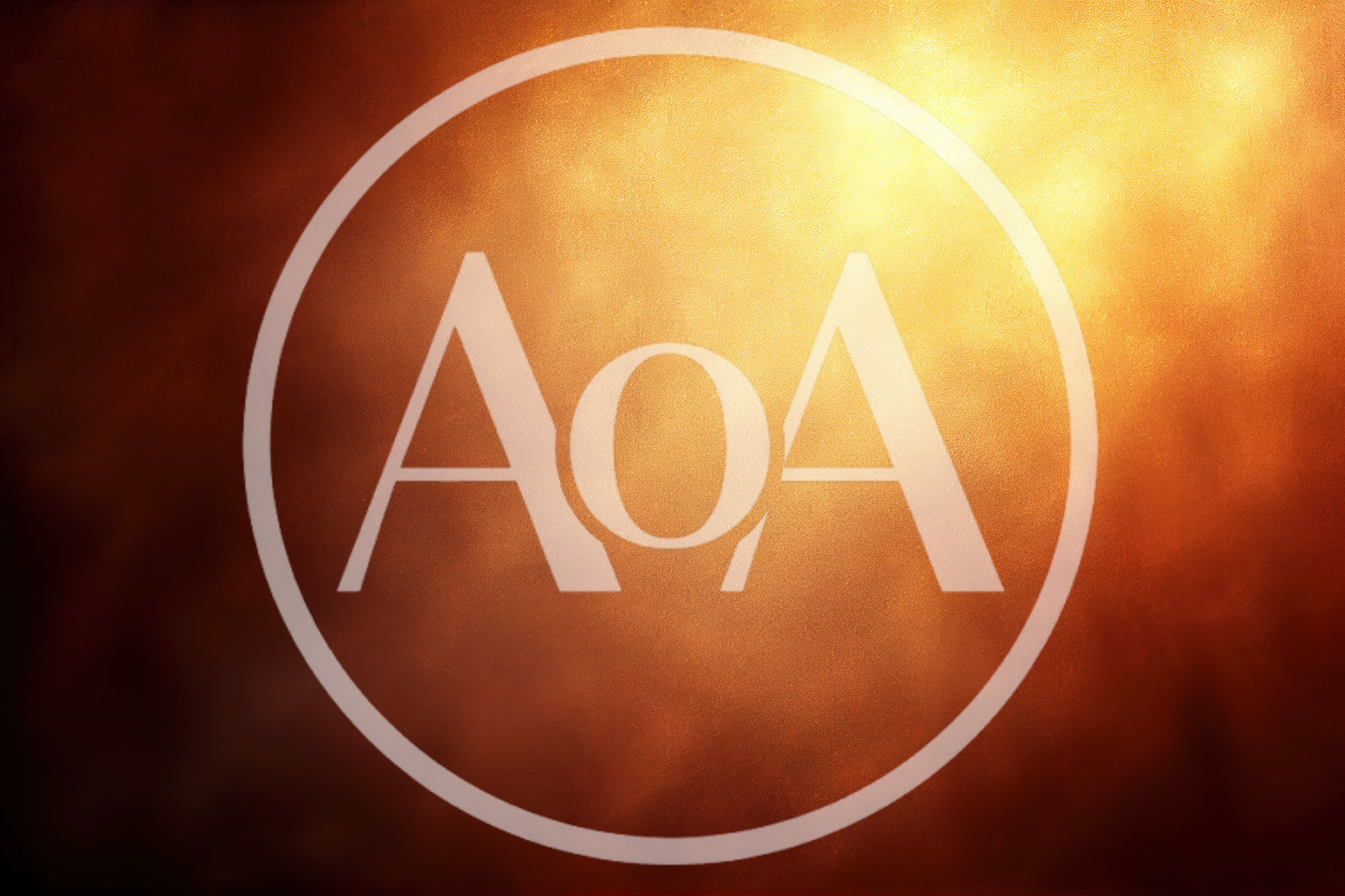 Abstract Golden Orange Smoke Background