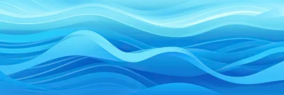 Abstract Blue Wavy Fluid Motion Background