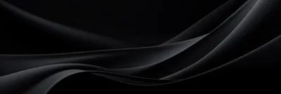 Abstract Black Silk Fabric Waves Background