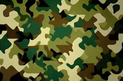 Seamless Military Camouflage Pattern Background