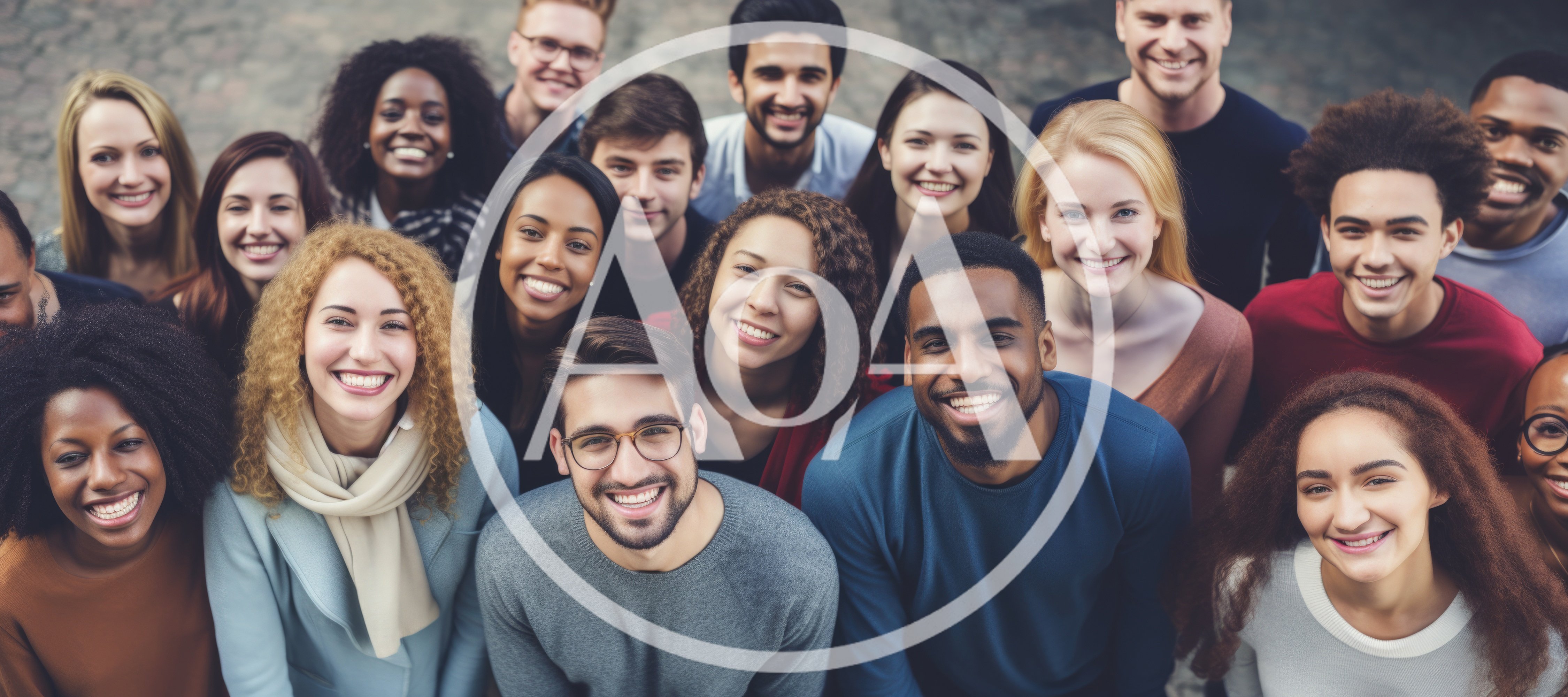 Diverse Group of Young Adults Smiling at Camera