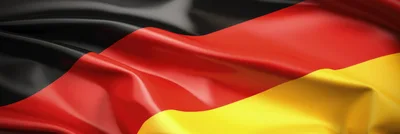 Waving Flag of Germany with Realistic Fabric Texture