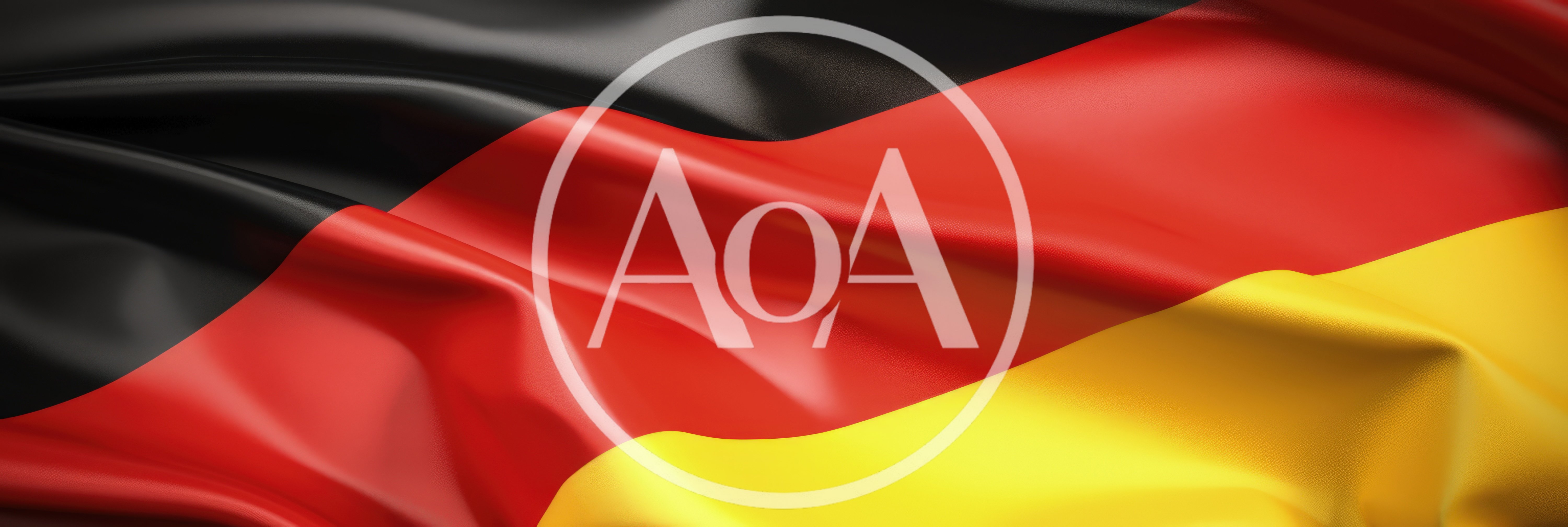 Waving Flag of Germany with Realistic Fabric Texture