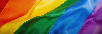 Waving Rainbow Pride Flag Fabric Texture