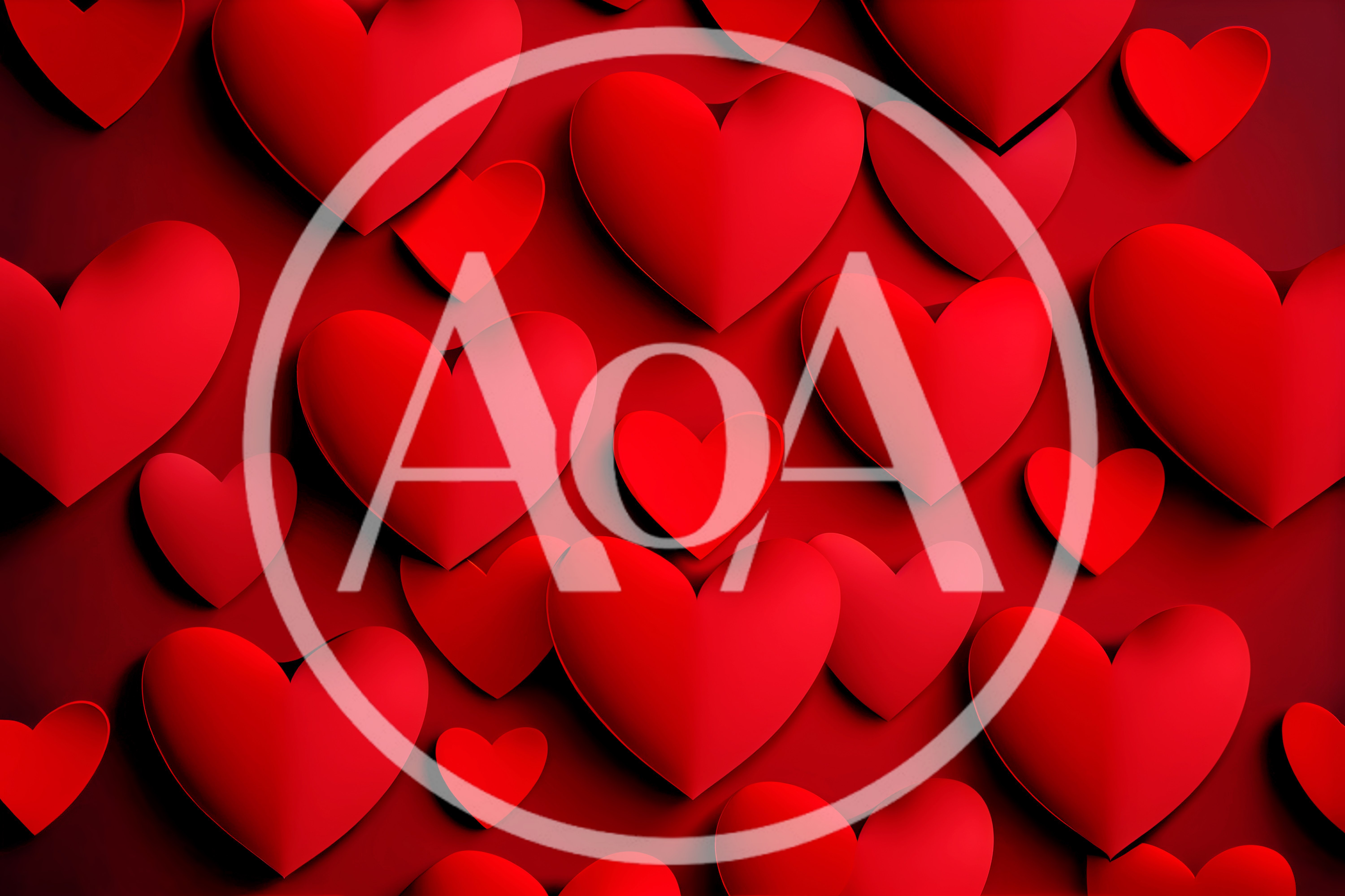 Red Heart Shapes Pattern Background