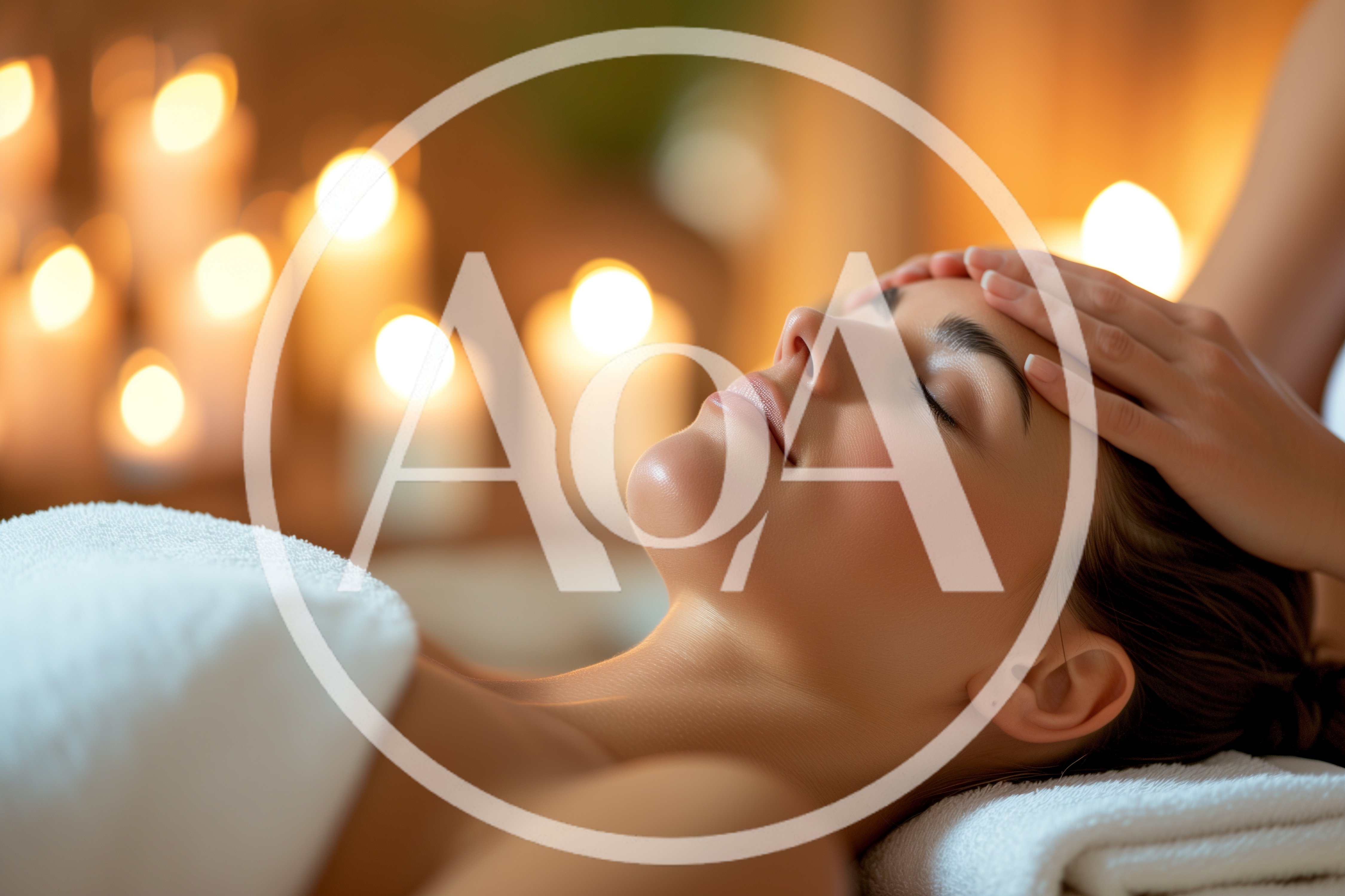 Woman Receiving Relaxing Head Massage at Spa