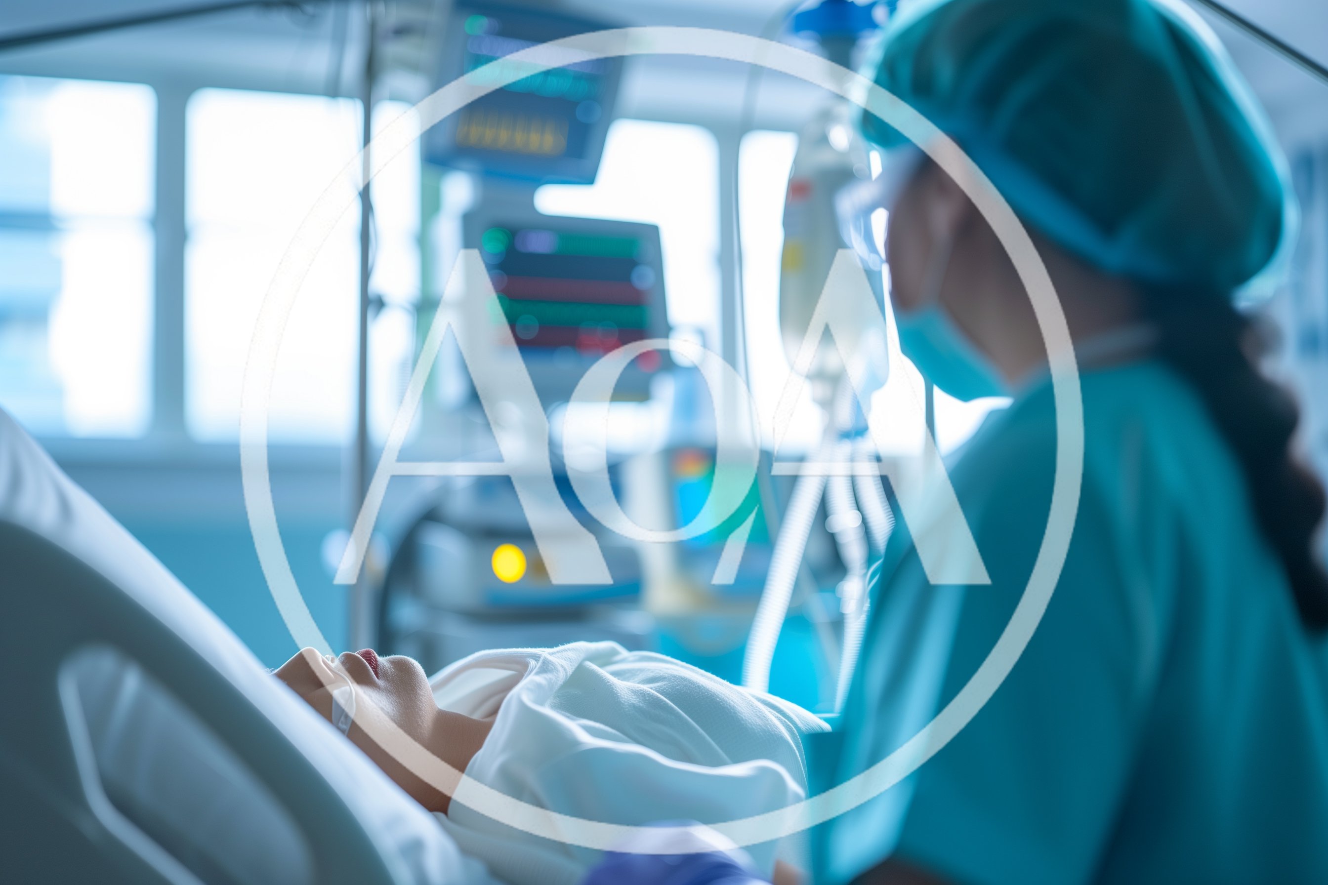Medical Professional Monitoring Patient in Intensive Care Unit