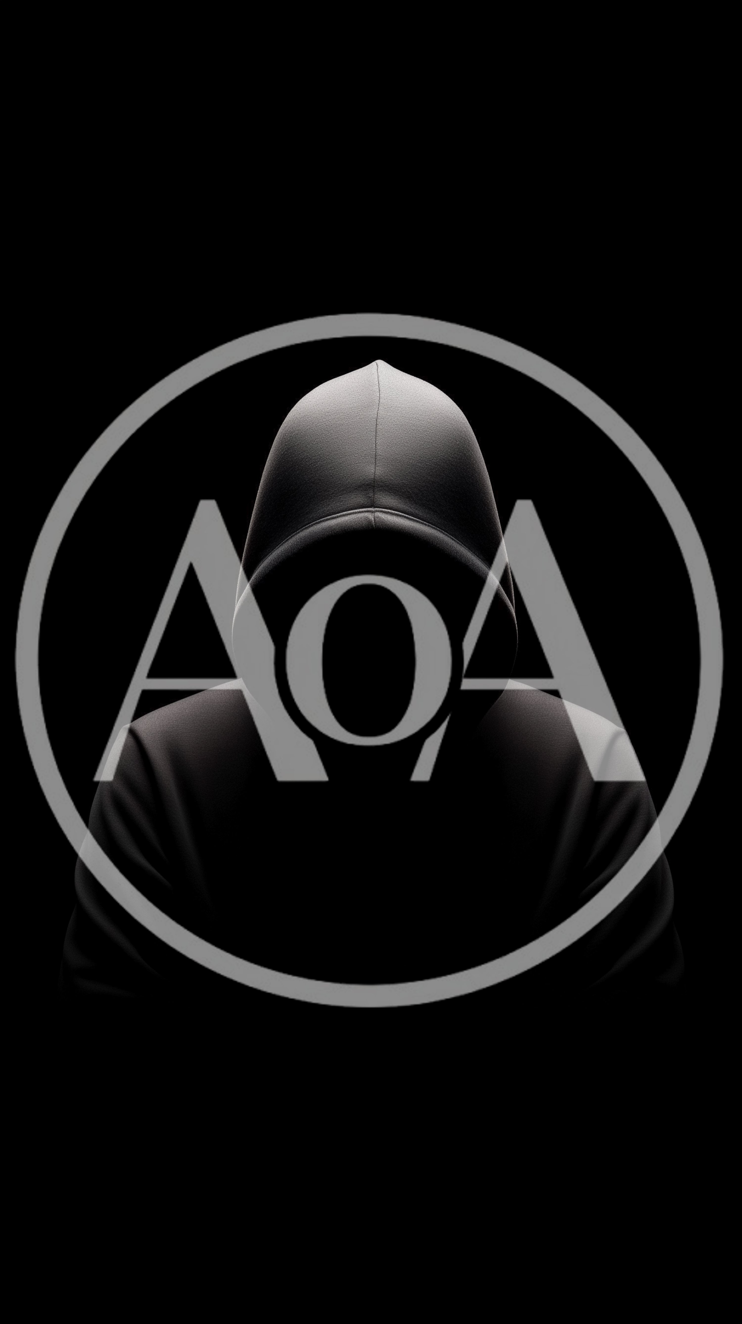 Anonymous Person Wearing A Dark Hooded Sweatshirt