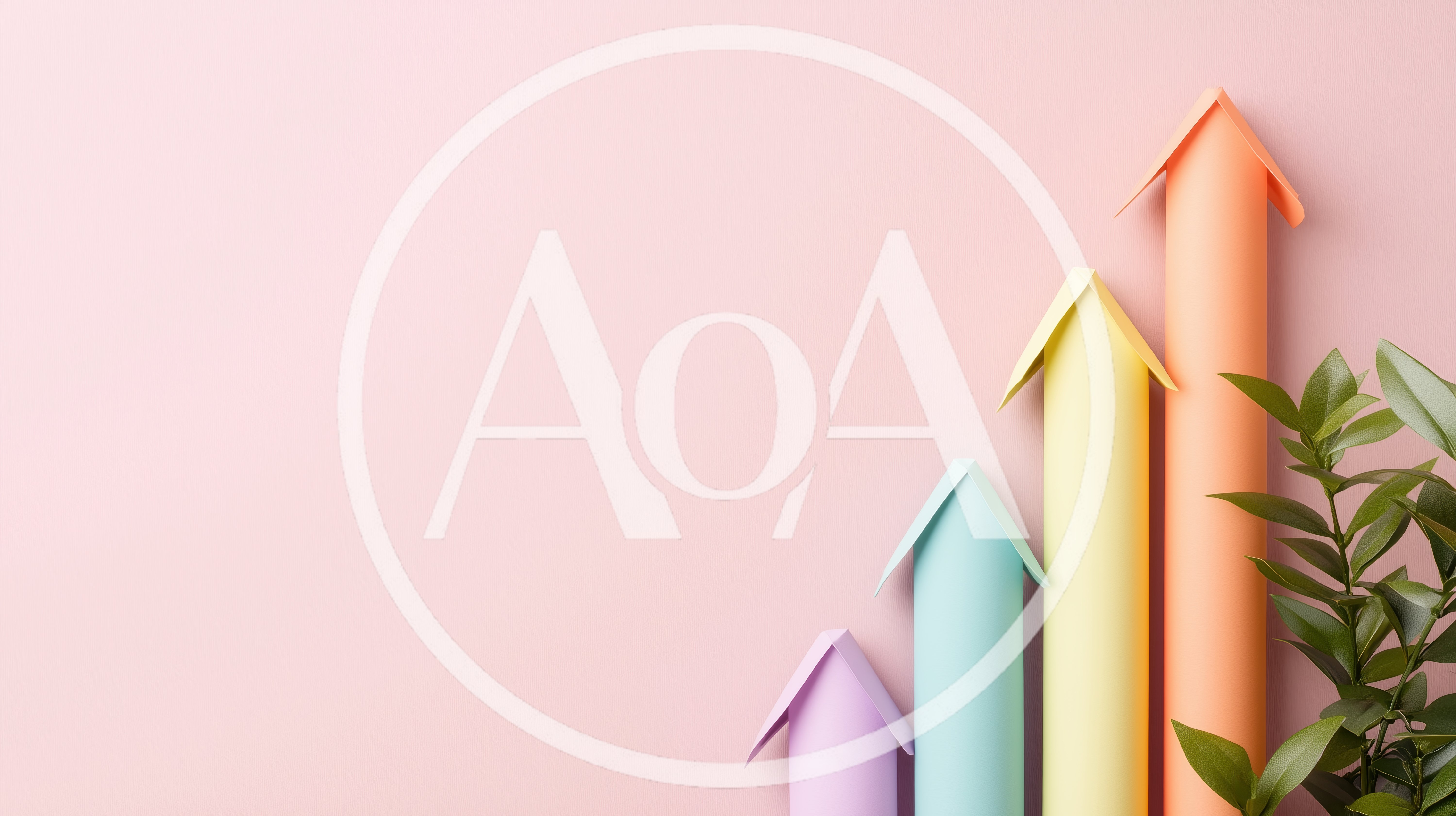 Paper Craft Arrows Representing Business Growth