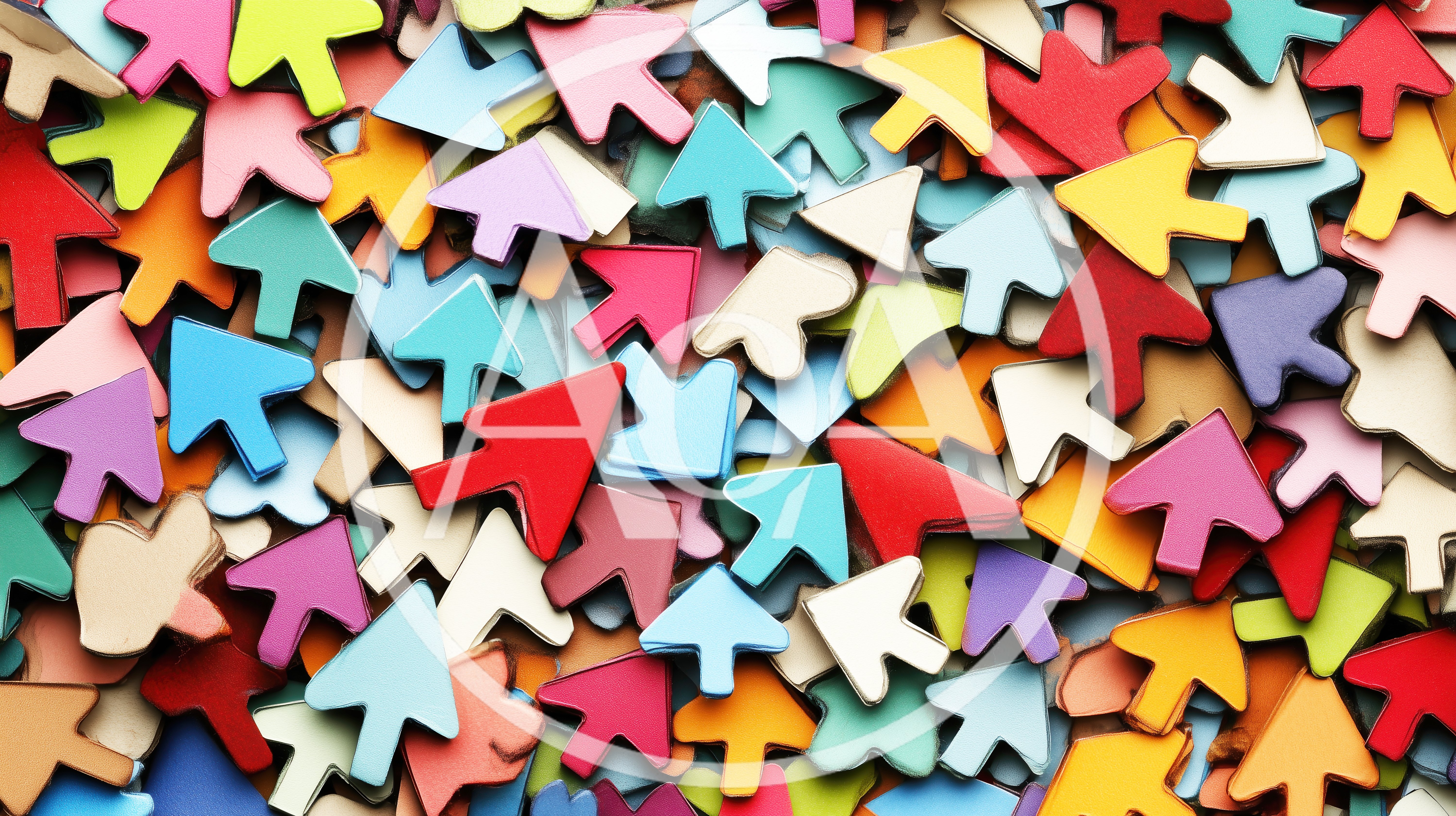 Colorful Assorted Computer Mouse Cursor Icons