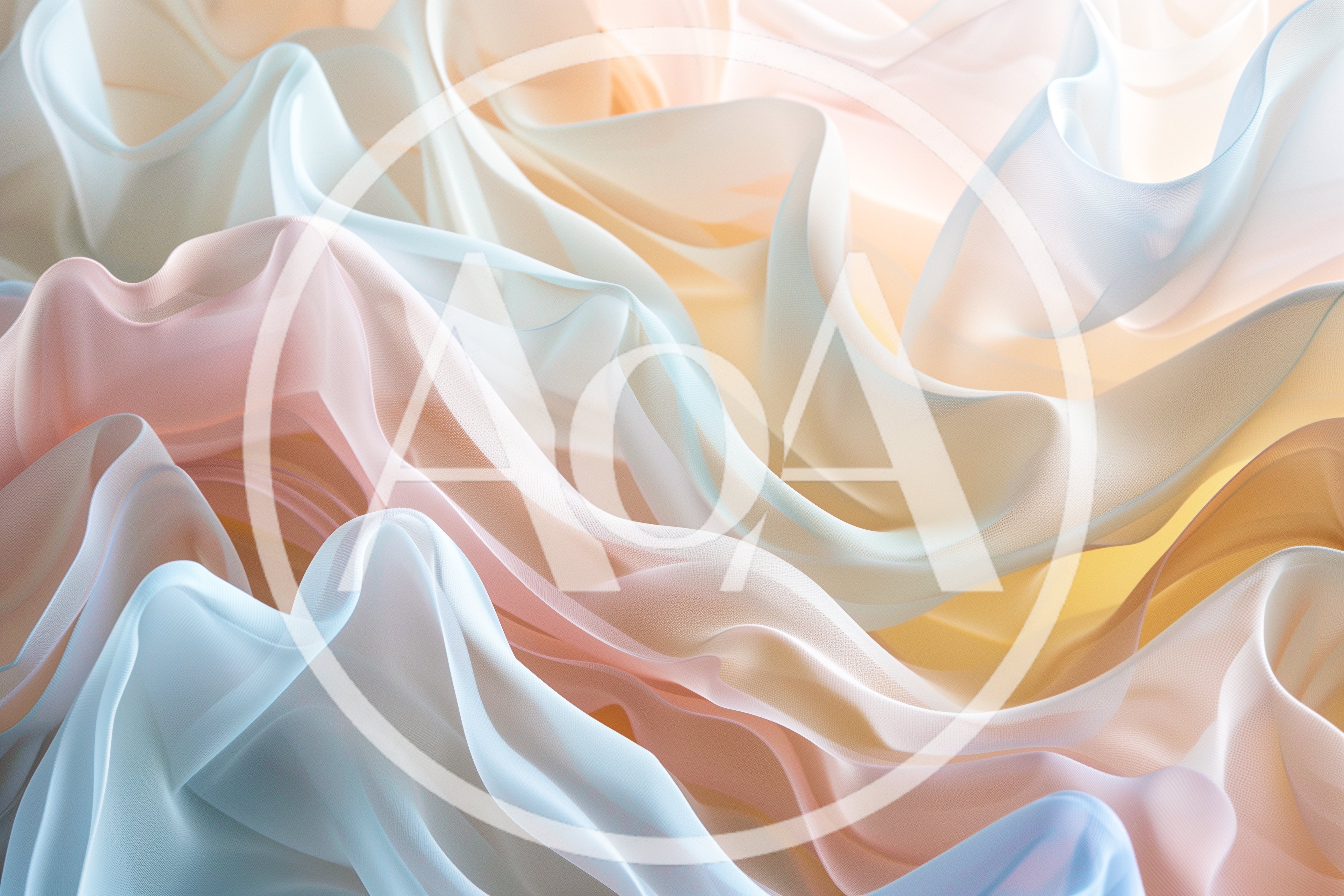 Abstract Pastel Fabric Waves Background
