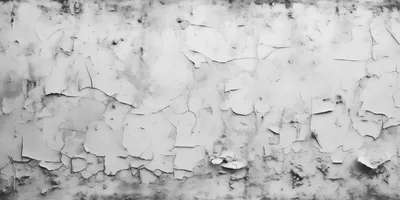Weathered White Wall With Peeling Paint Texture