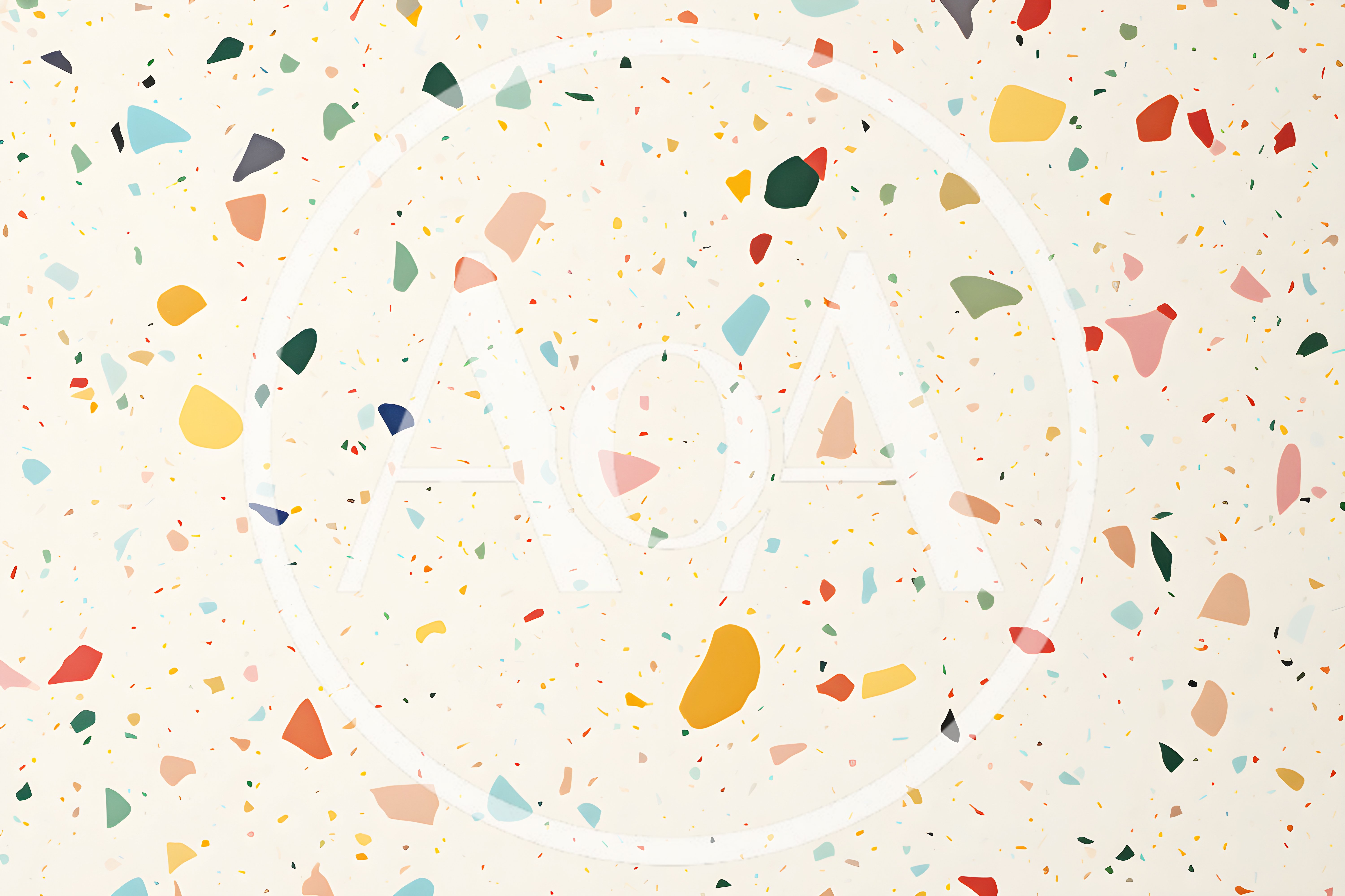 Terrazzo Pattern With Colorful Stone Chips