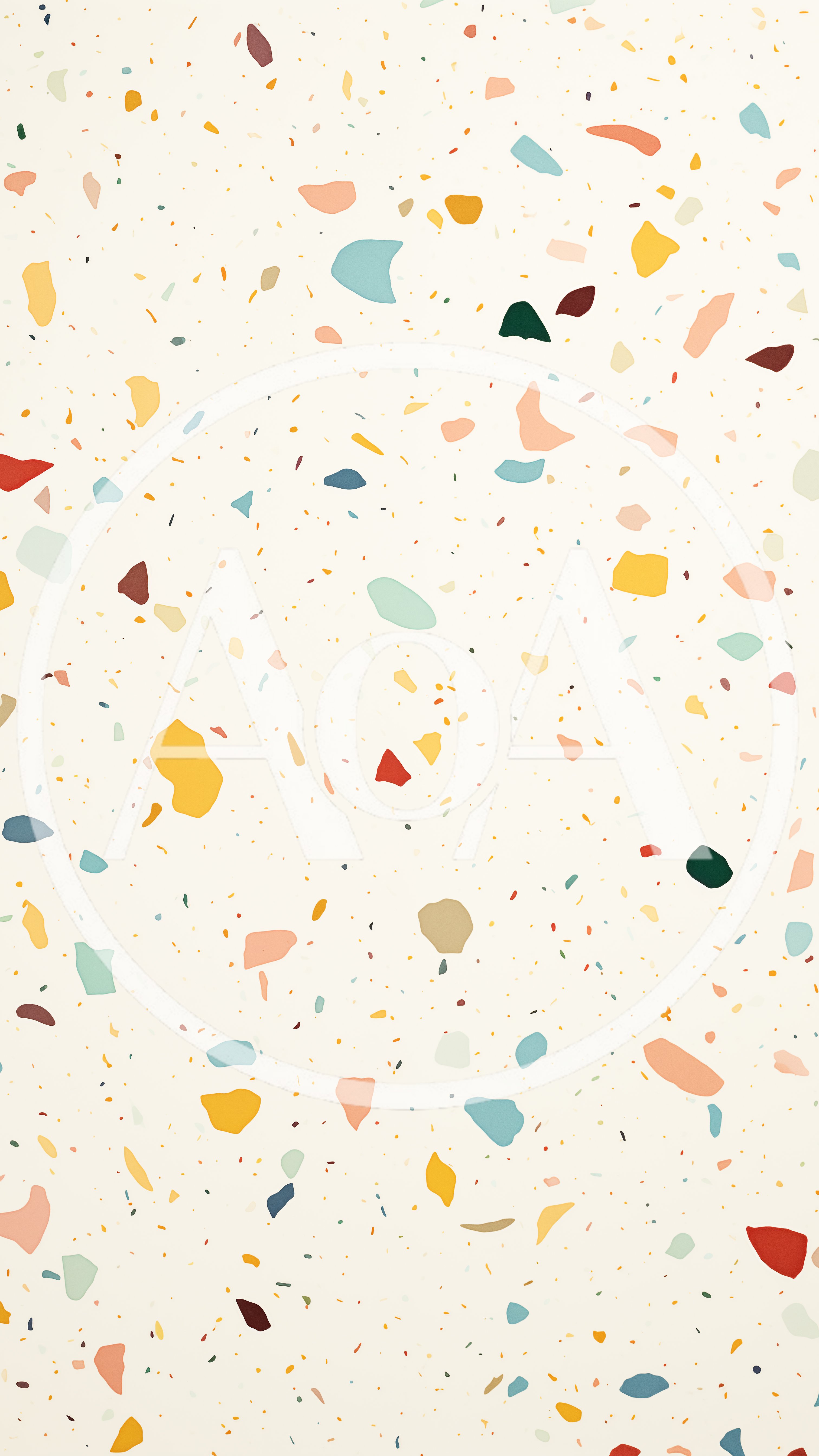 Seamless Terrazzo Pattern With Colorful Stone Fragments