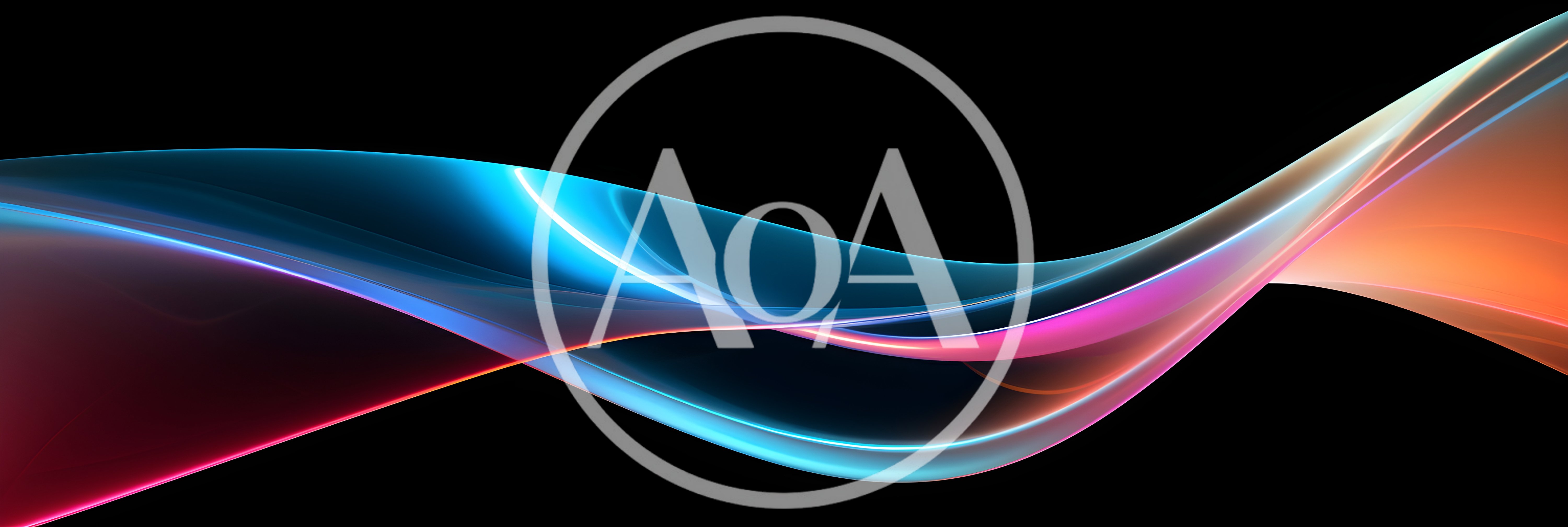 Abstract Glowing Blue And Orange Wave Background