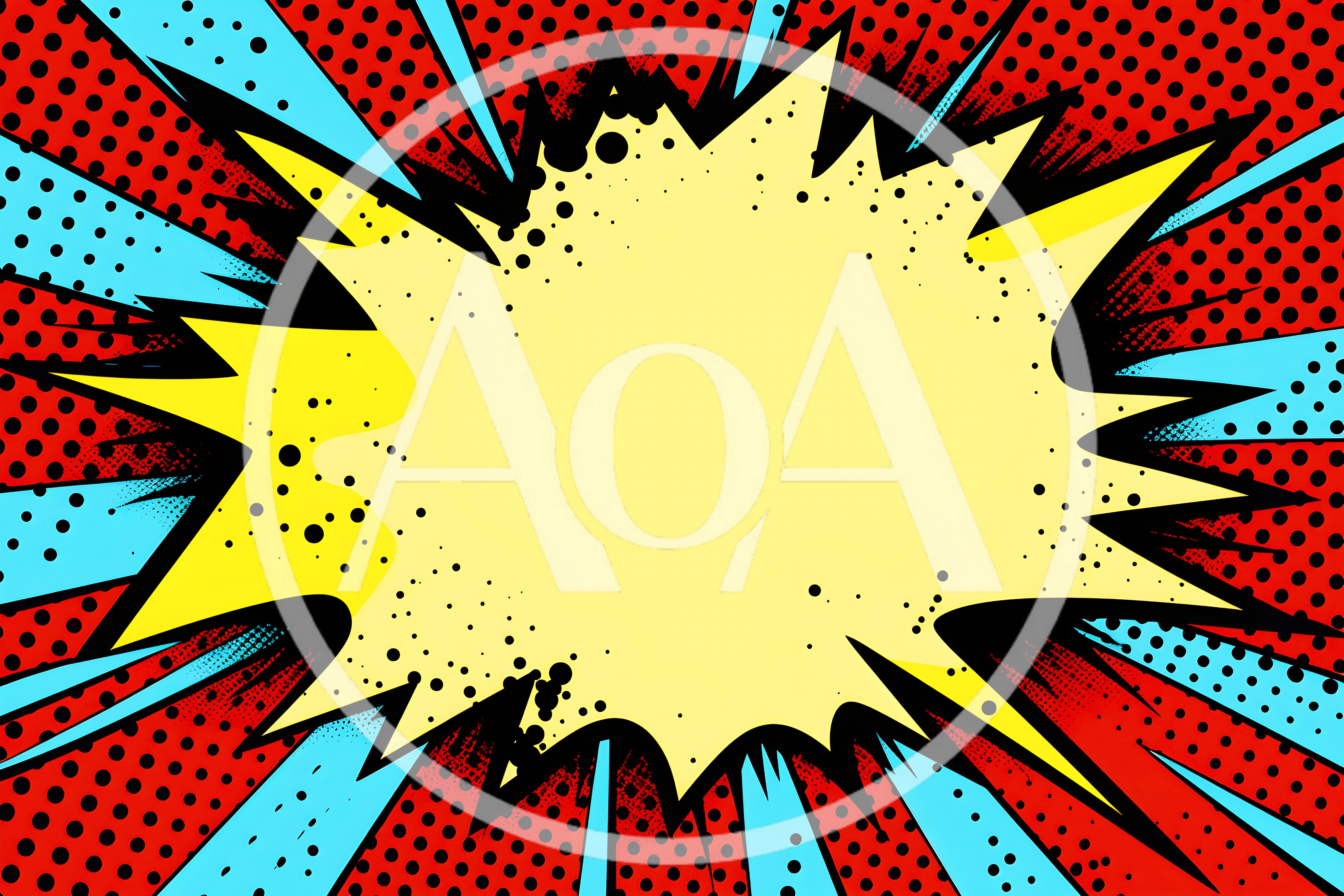 Comic Book Style Yellow Speech Bubble Background