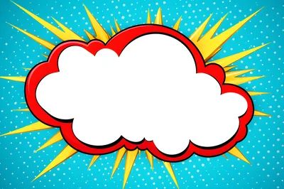 Comic Book Style Speech Bubble Background
