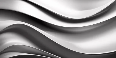 Abstract Silver Metallic Wavy Surface Background