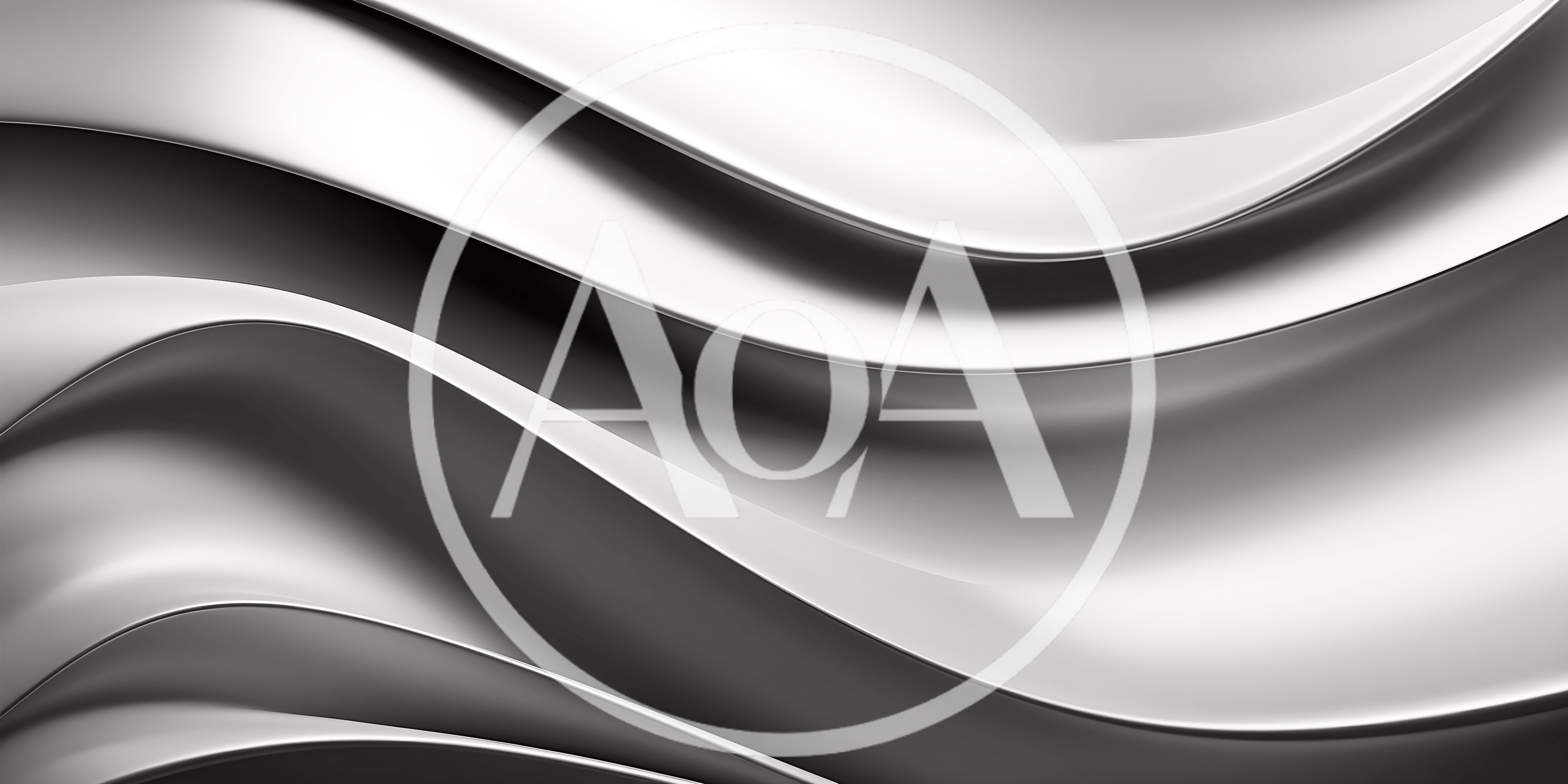 Abstract Silver Metallic Wavy Surface Background