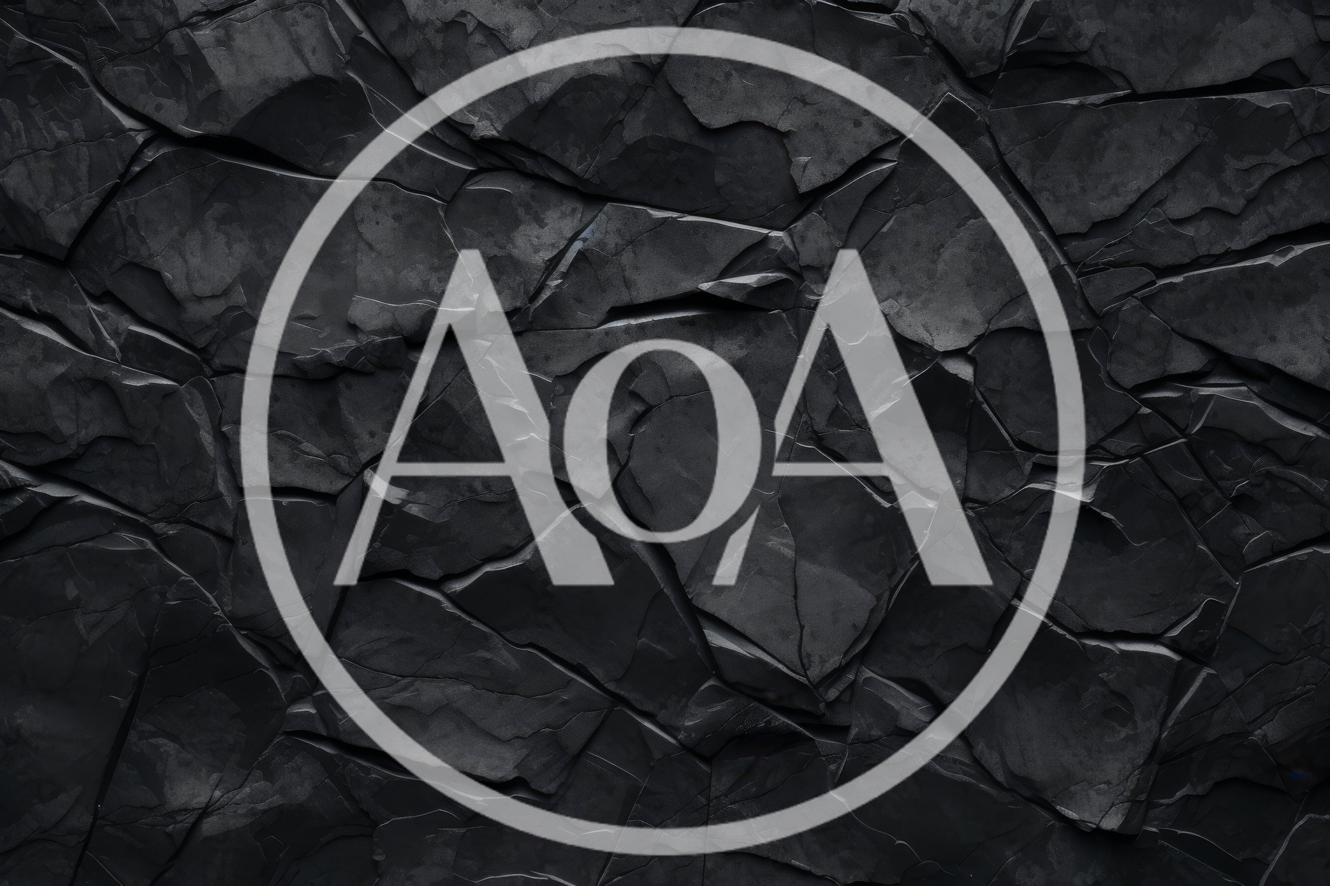 Dark Cracked Stone Texture Background