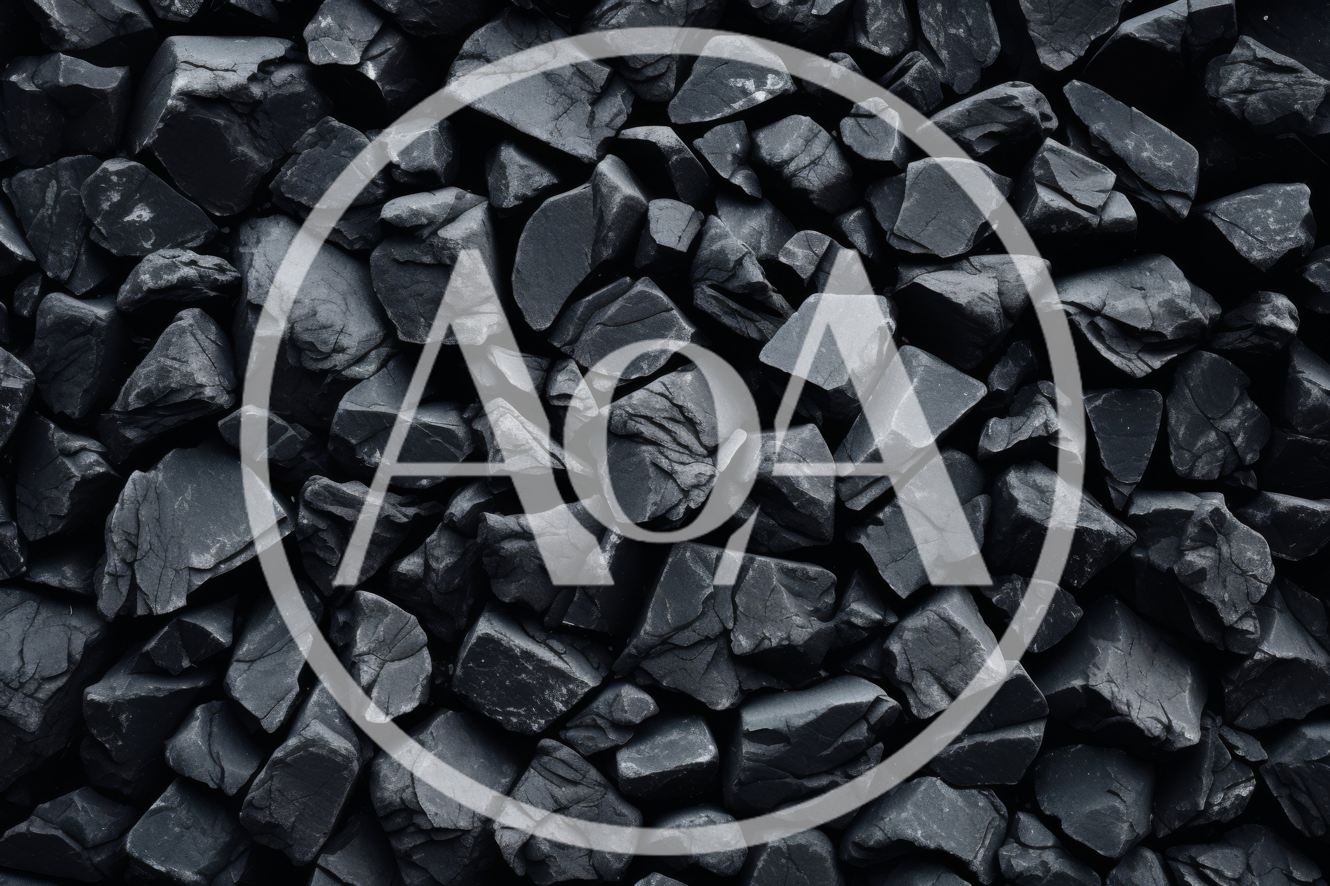 Close Up Texture Of Dark Charcoal Rocks