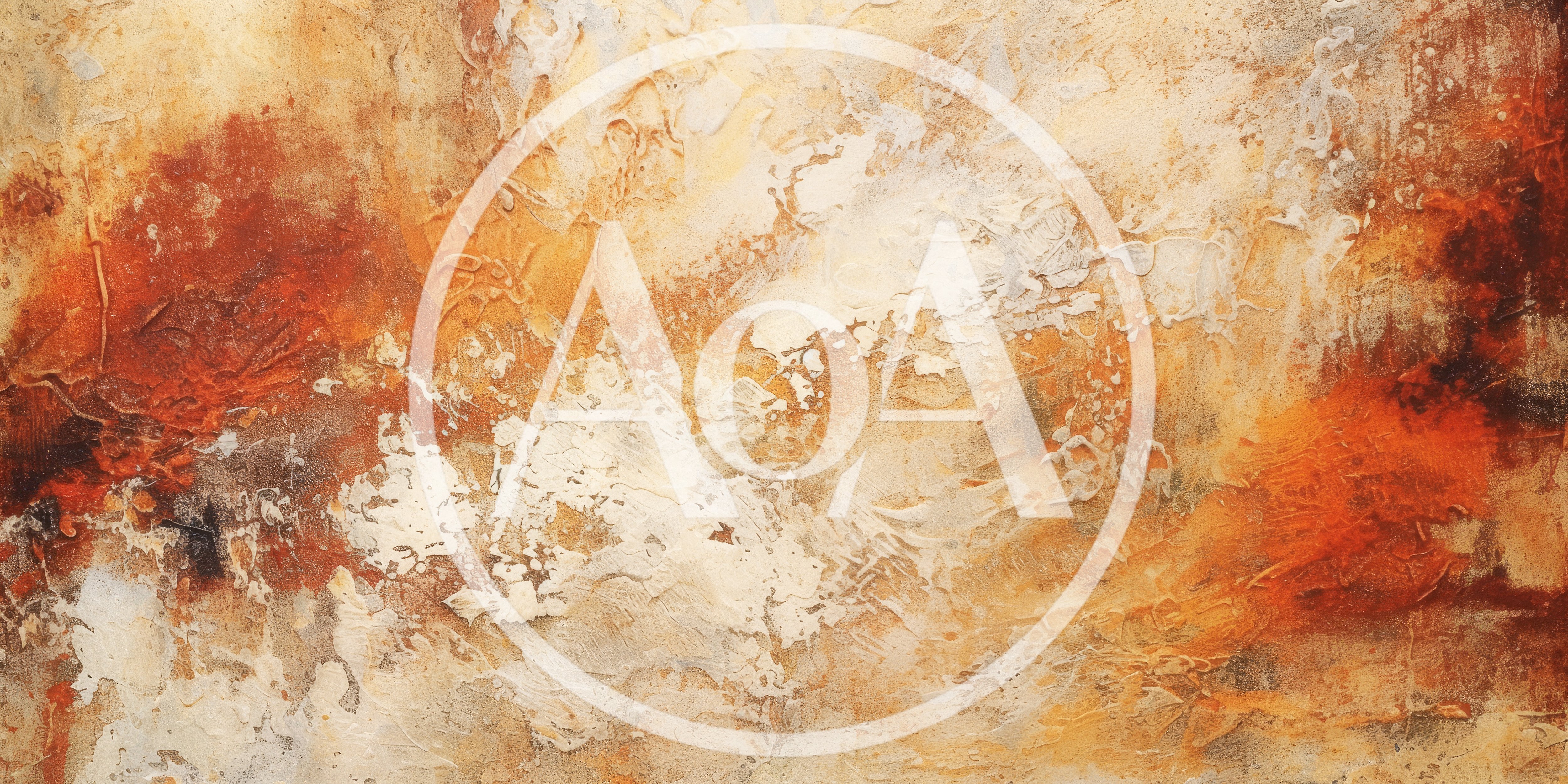 Abstract Oil Painting With Textured Warm Earth Tones