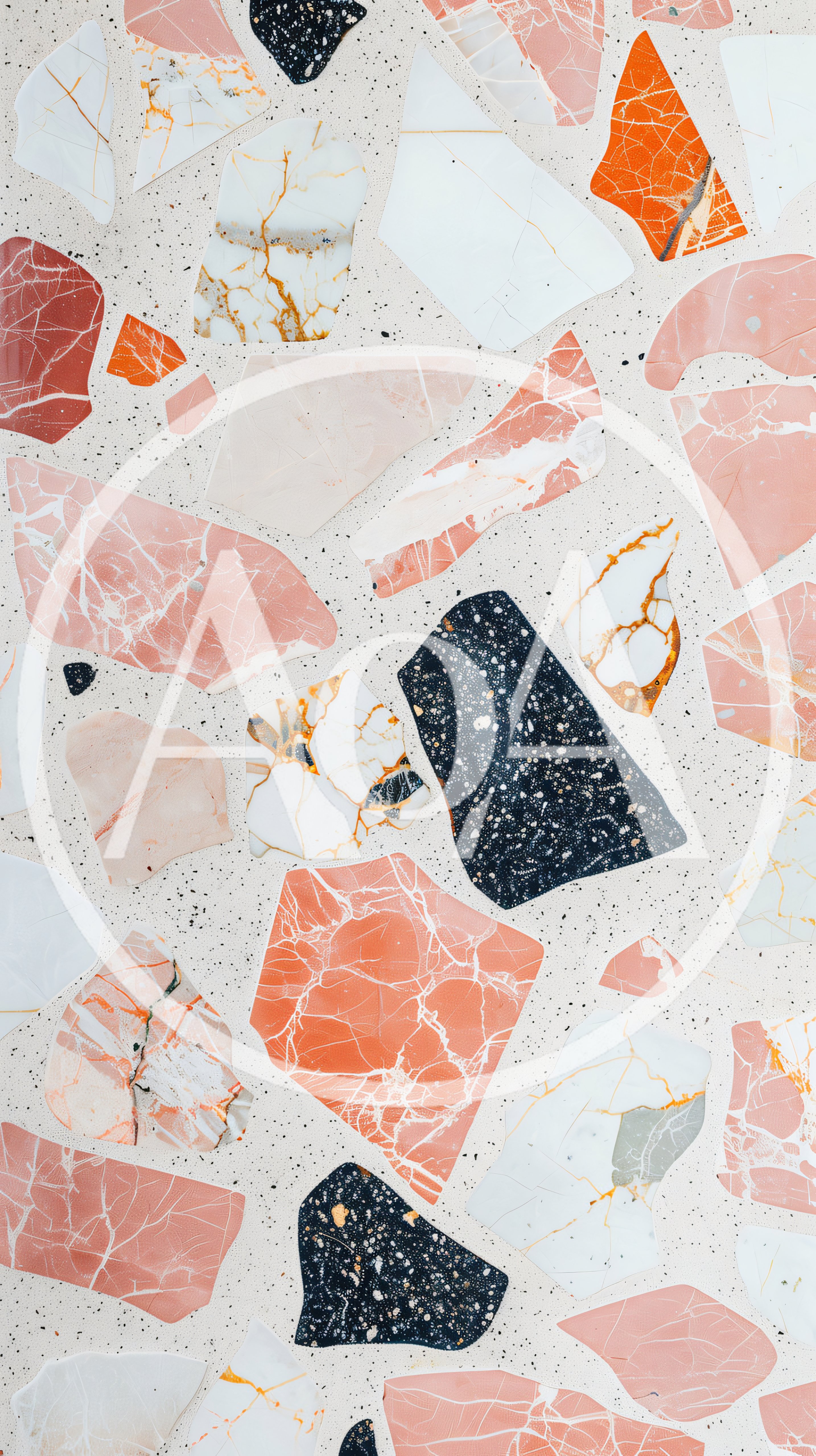 Modern Terrazzo Flooring With Colorful Marble Stone Fragments