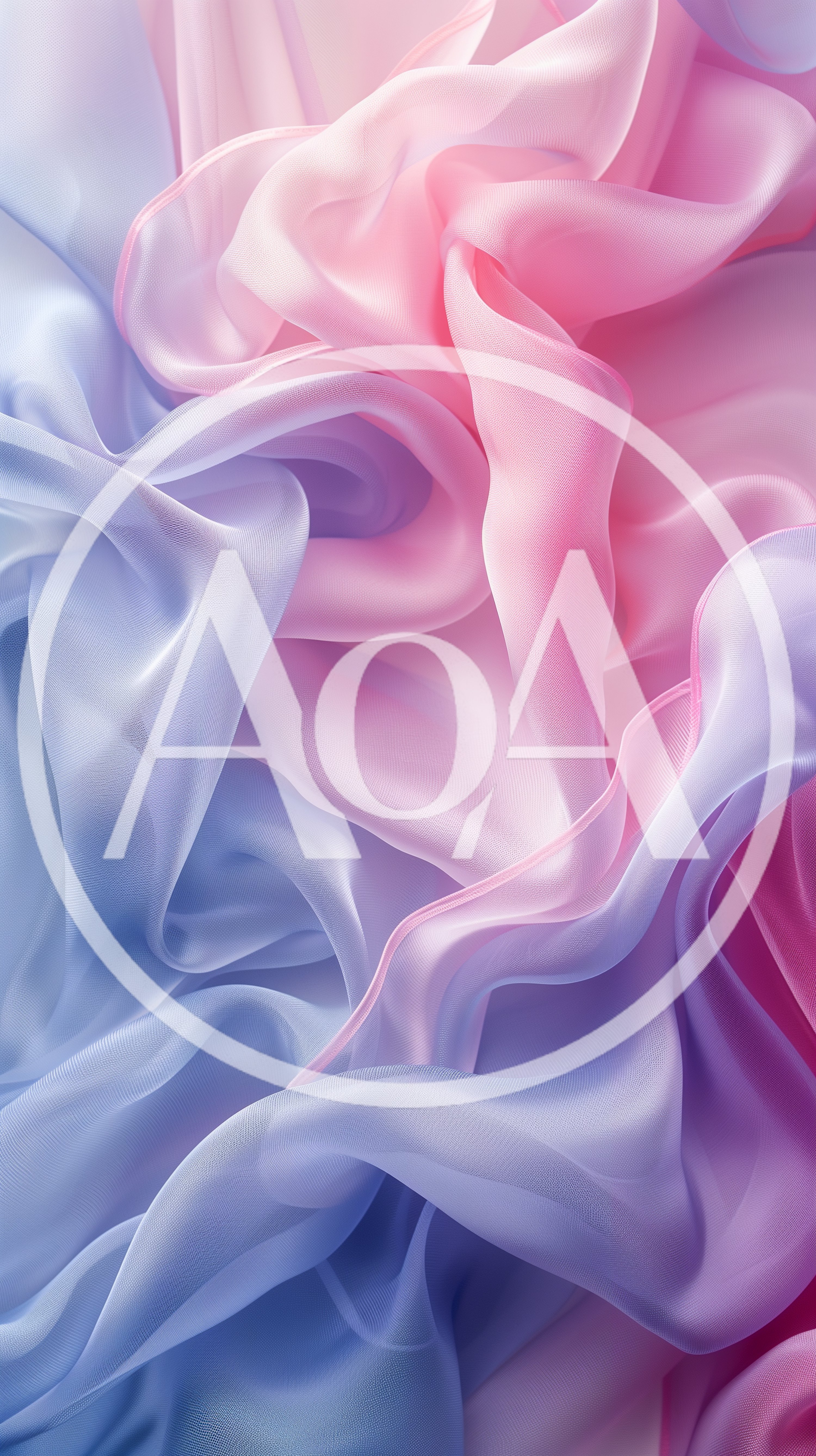 Abstract Background Of Flowing Pink And Blue Silk Fabric