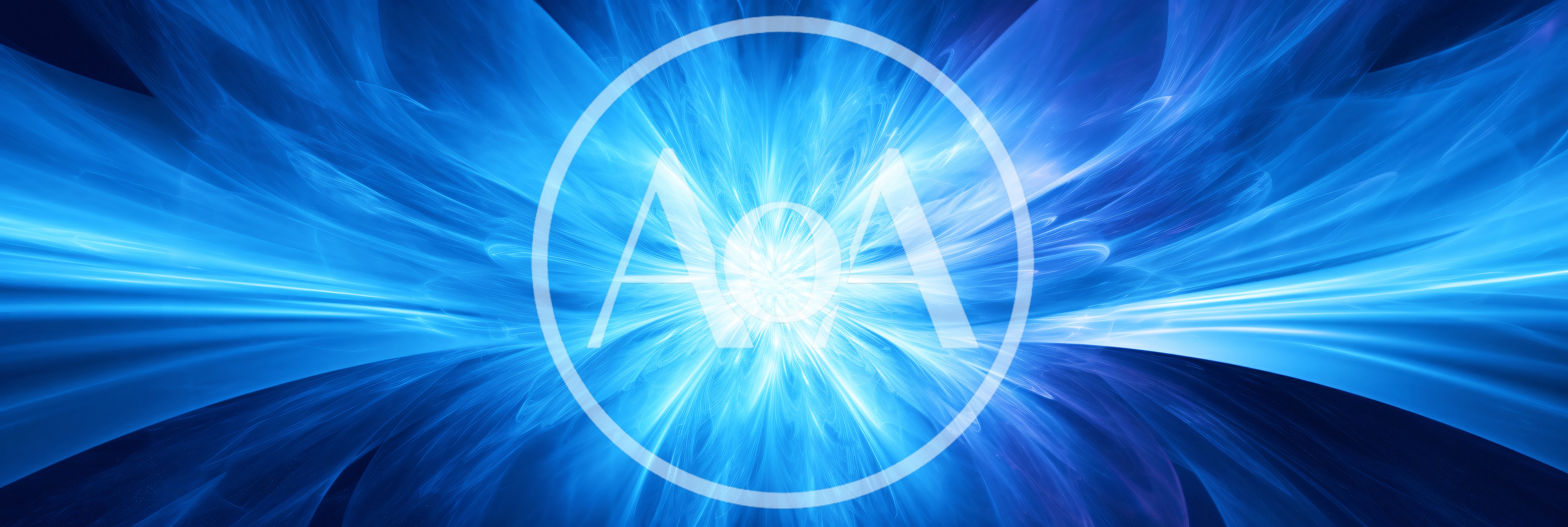 Abstract Blue Light Energy Burst Background