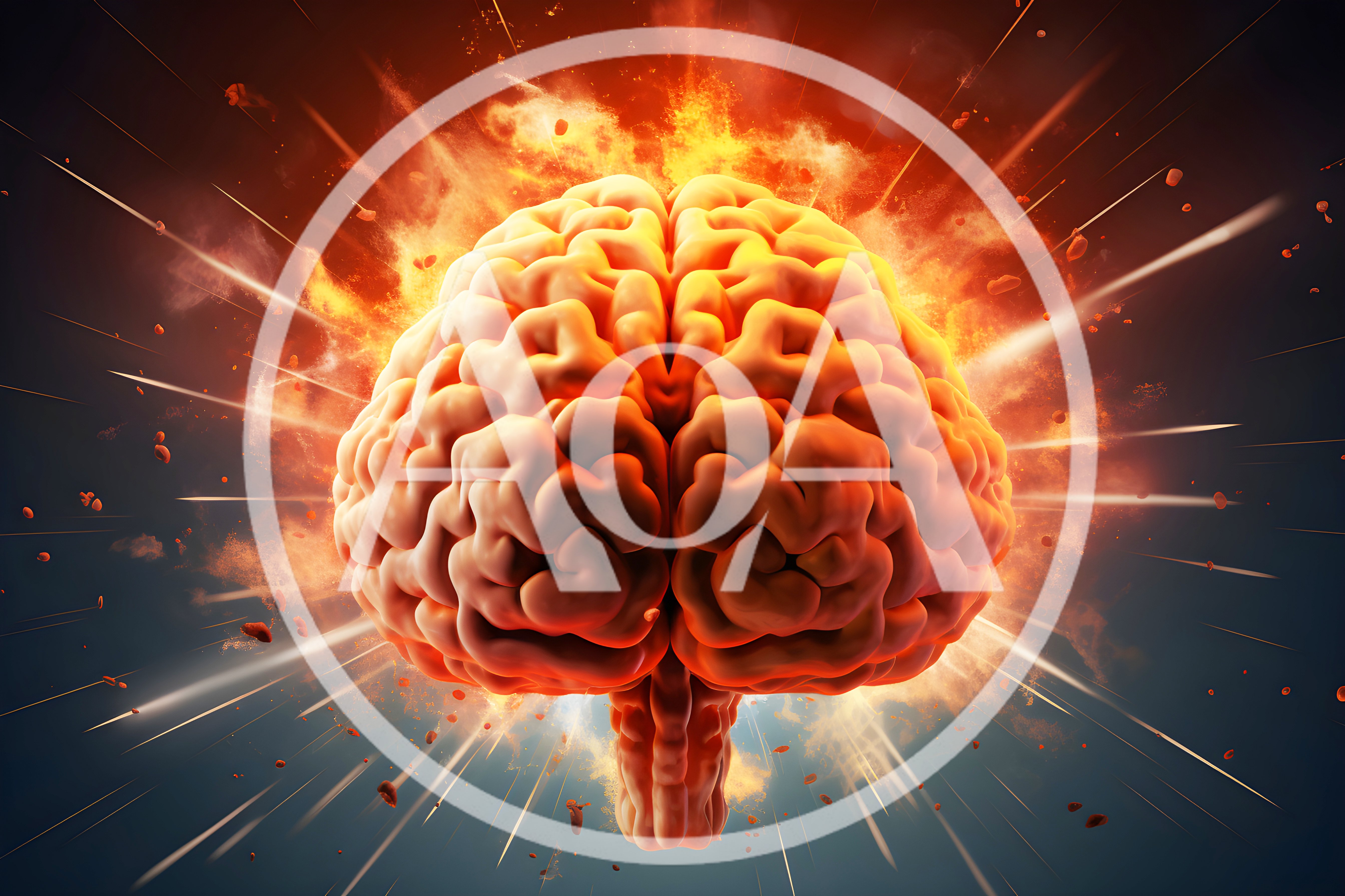 Exploding Human Brain Concept Art