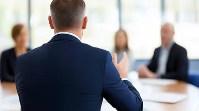 Business Professional Leading A Corporate Meeting