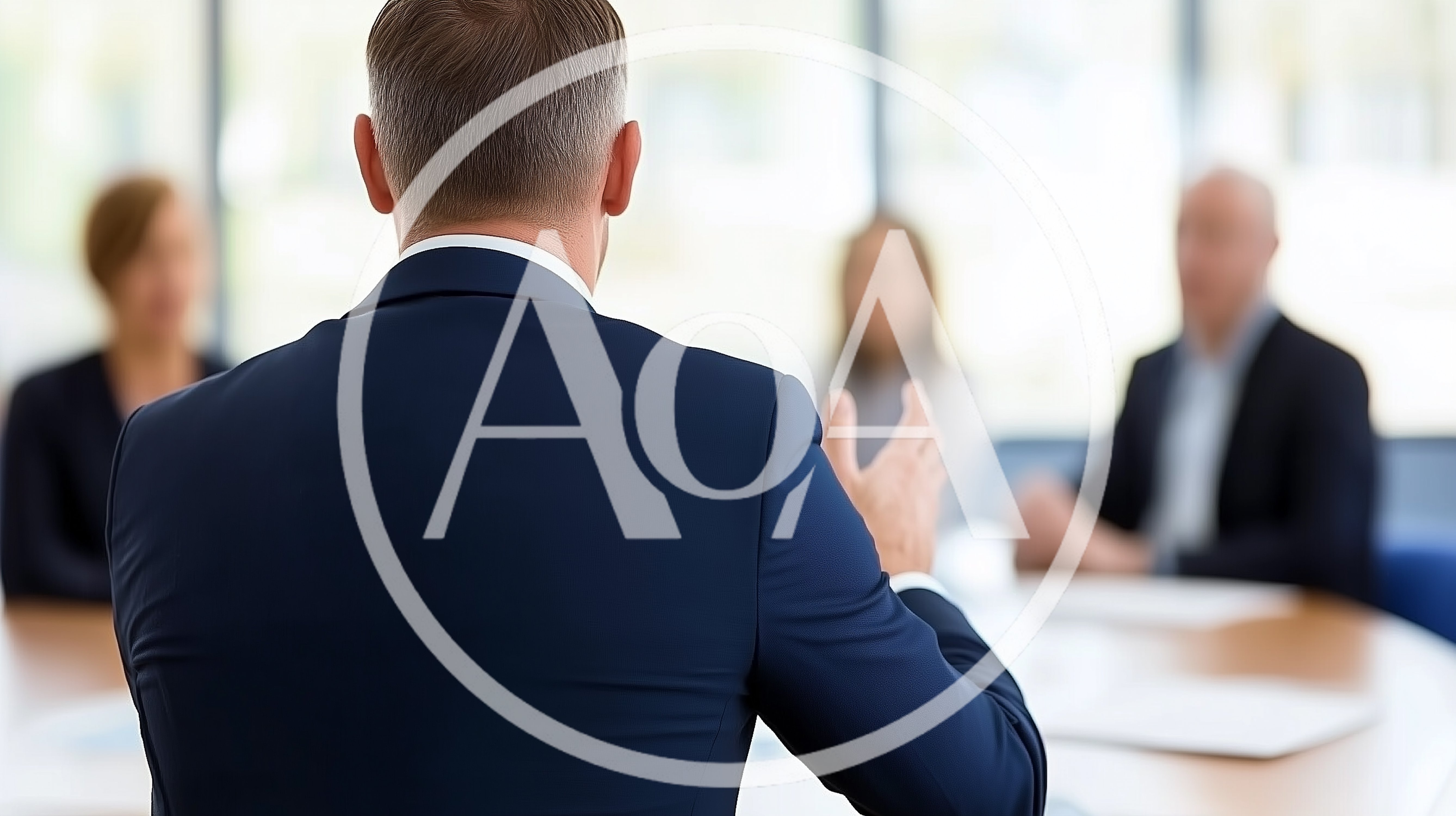 Business Professional Leading A Corporate Meeting