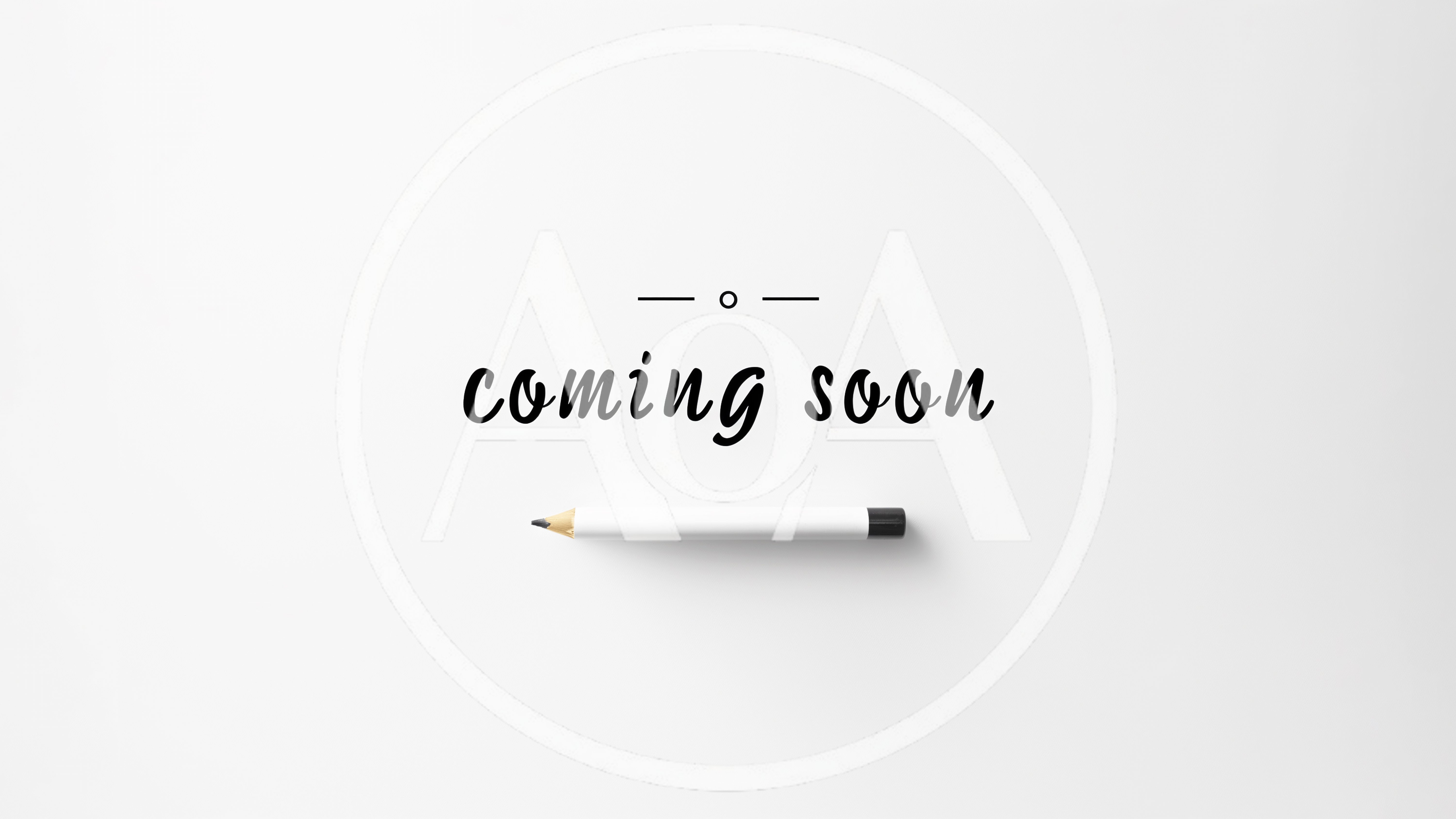 Coming Soon Text With A Pencil On White Background
