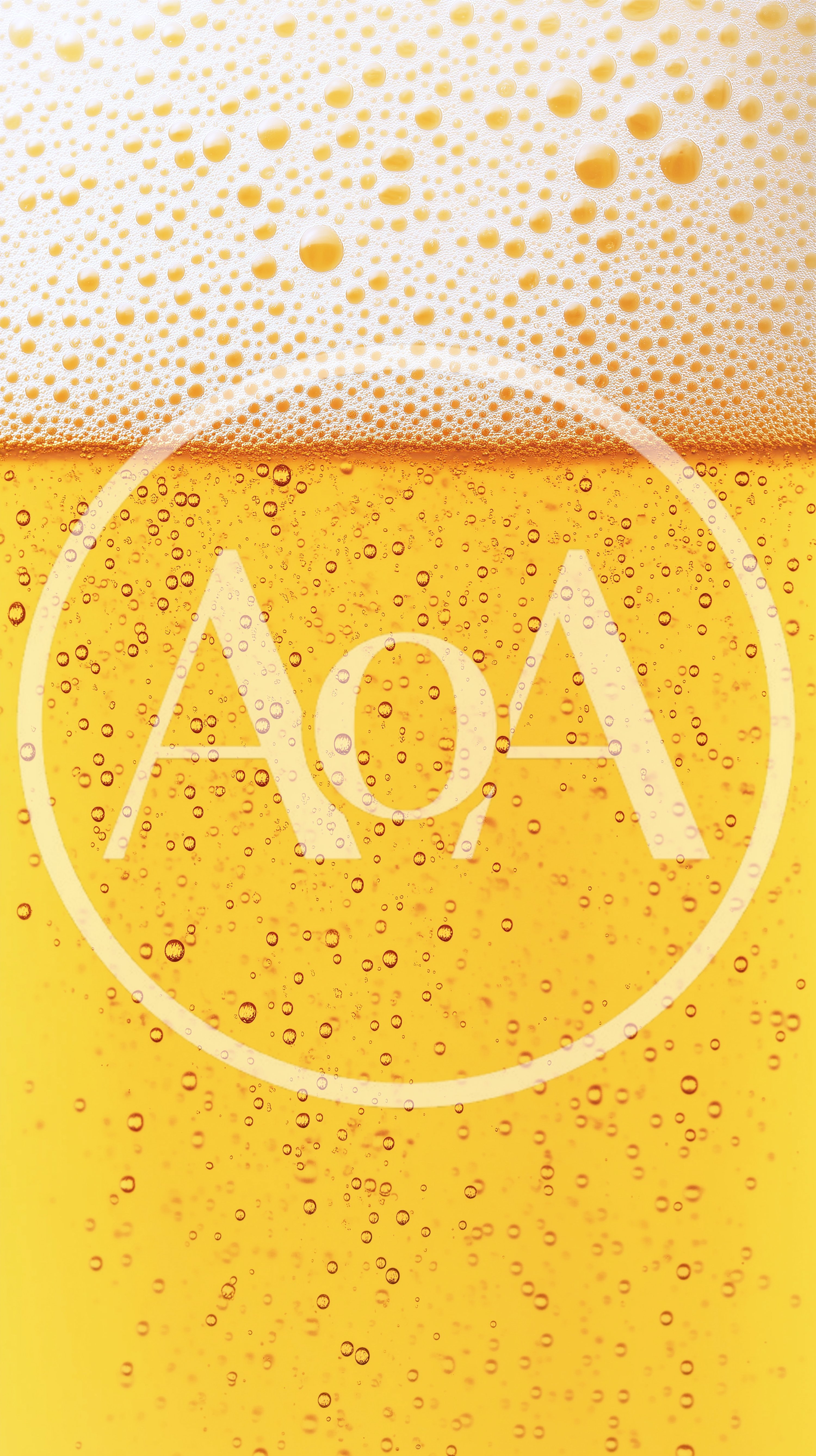 Macro Shot Of Golden Beer With Rising Bubbles