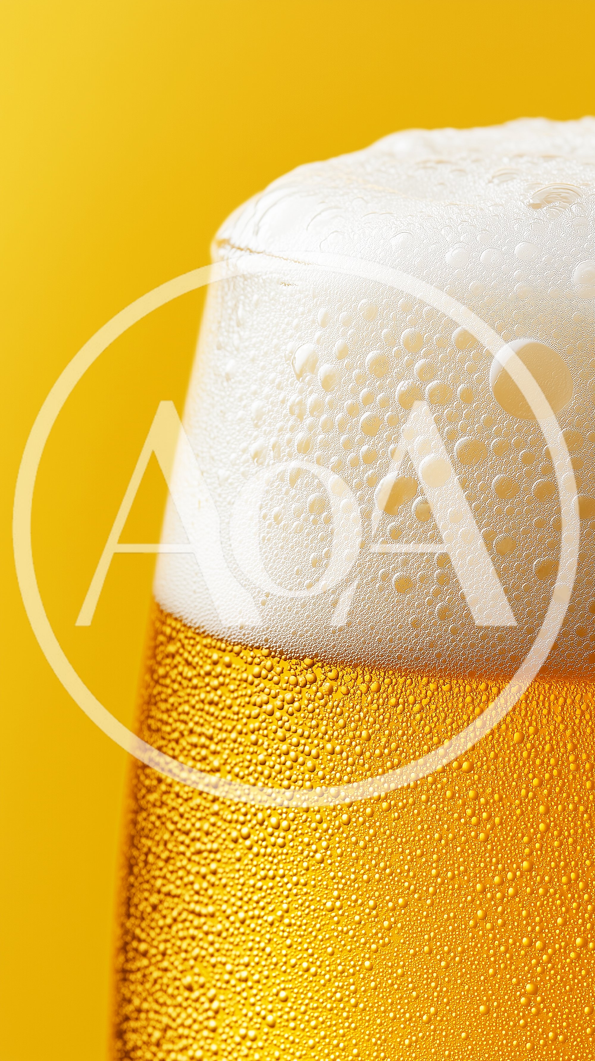 Close Up Of A Glass Of Cold Beer