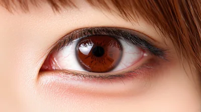 Close Up Of A Human Brown Eye
