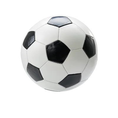 Classic Black and White Soccer Ball Isolated